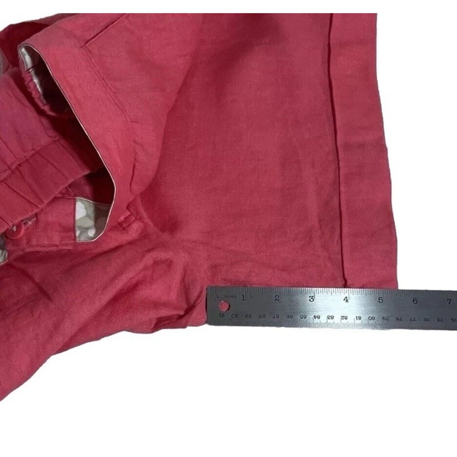 Boden Boden Sz 8 Pink Linen Pleat Front Shorts Cuffed 6” Inseam Size 30" / US 8 / IT 44 - 11 Thumbnail