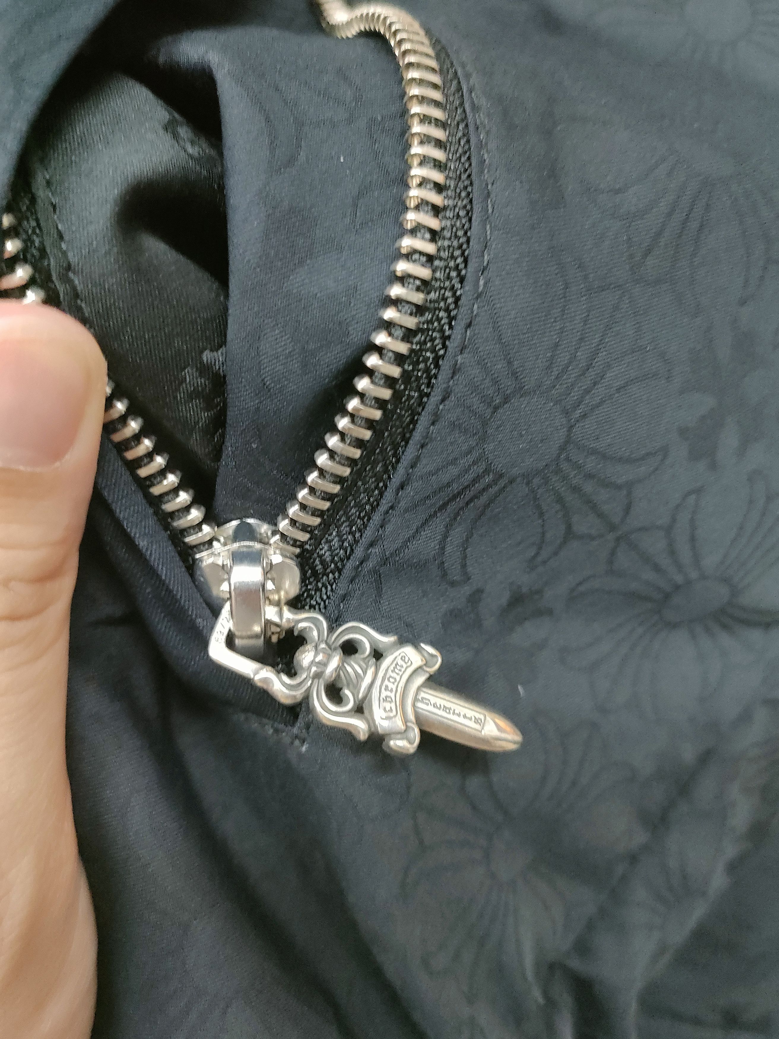 Chrome Hearts Chrome Hearts Tonal Monogram Horseshoe Logo Zip Up Hoodie Size US L / EU 52-54 / 3 - 8 Thumbnail