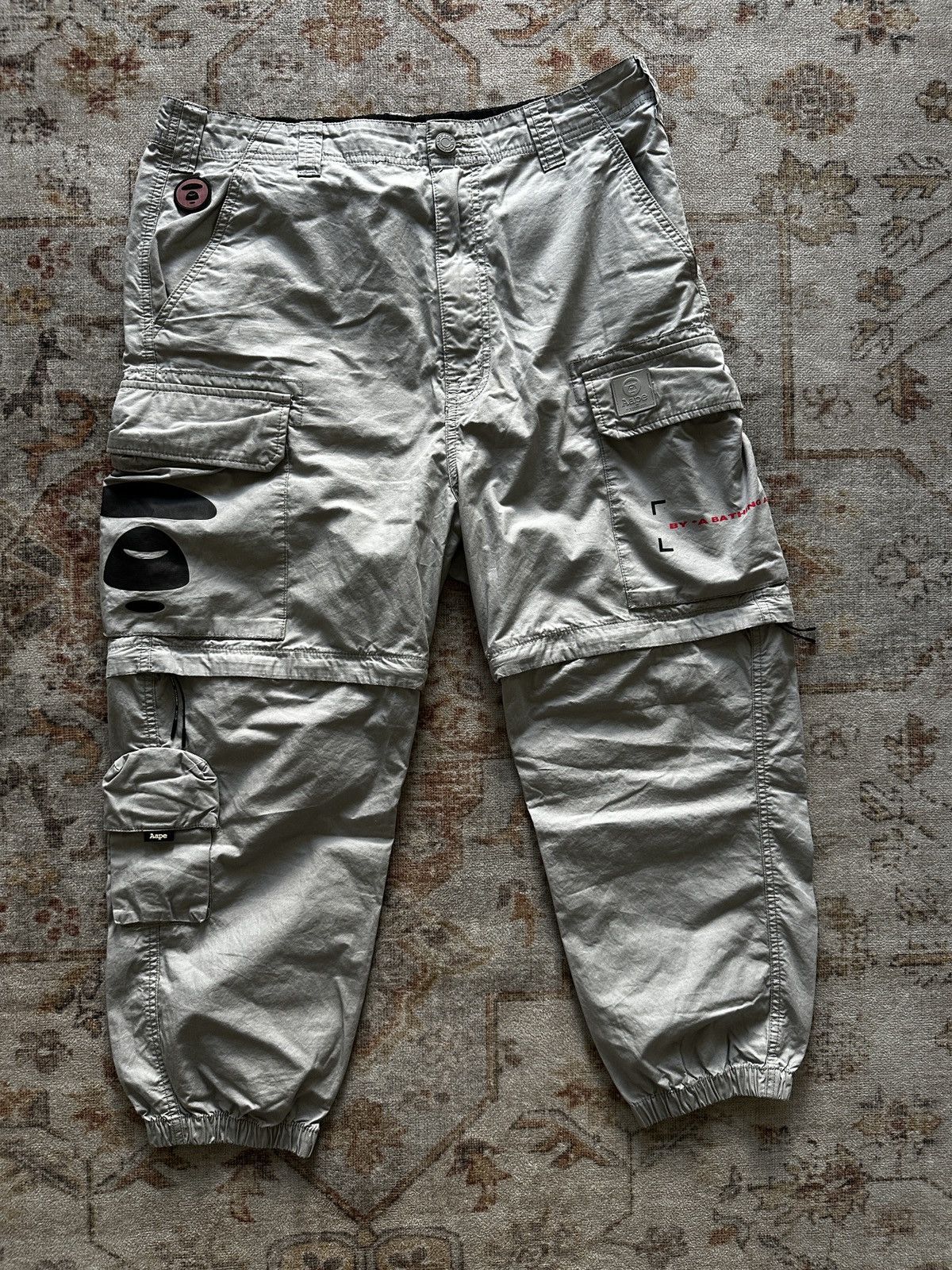 Bape A Bathing Ape Cargo Pants Aape size XL Size US 34 / EU 50 - 1 Thumbnail