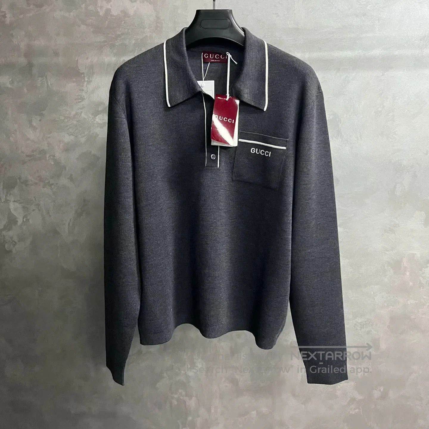 Gucci Gucci 2024 Gray Logo Crewneck Sweater. Size US XL / EU 56 / 4 - 1 Thumbnail