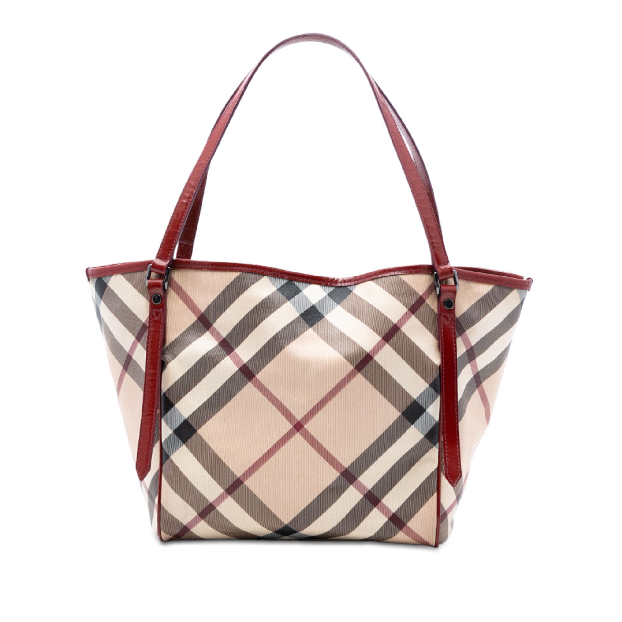 Burberry Burberry Supernova Check Coated Canvas Tote Size ONE SIZE - 1 Thumbnail