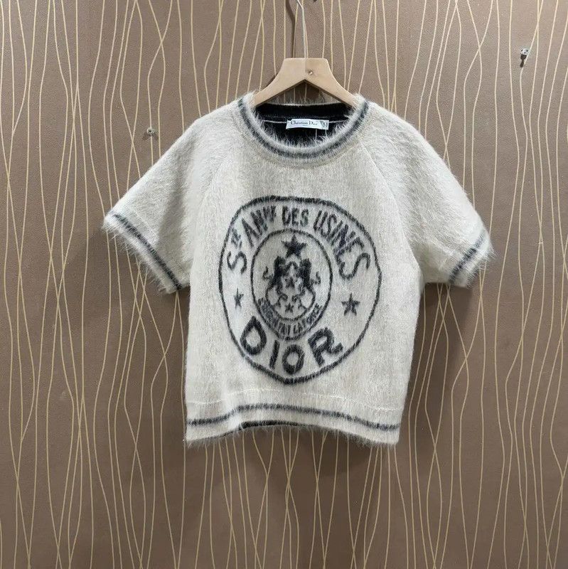 Dior Dior Cream Mohair Women's Pullover Sweater 0089 Size XS / US 0-2 / IT 36-38 - 1 Thumbnail