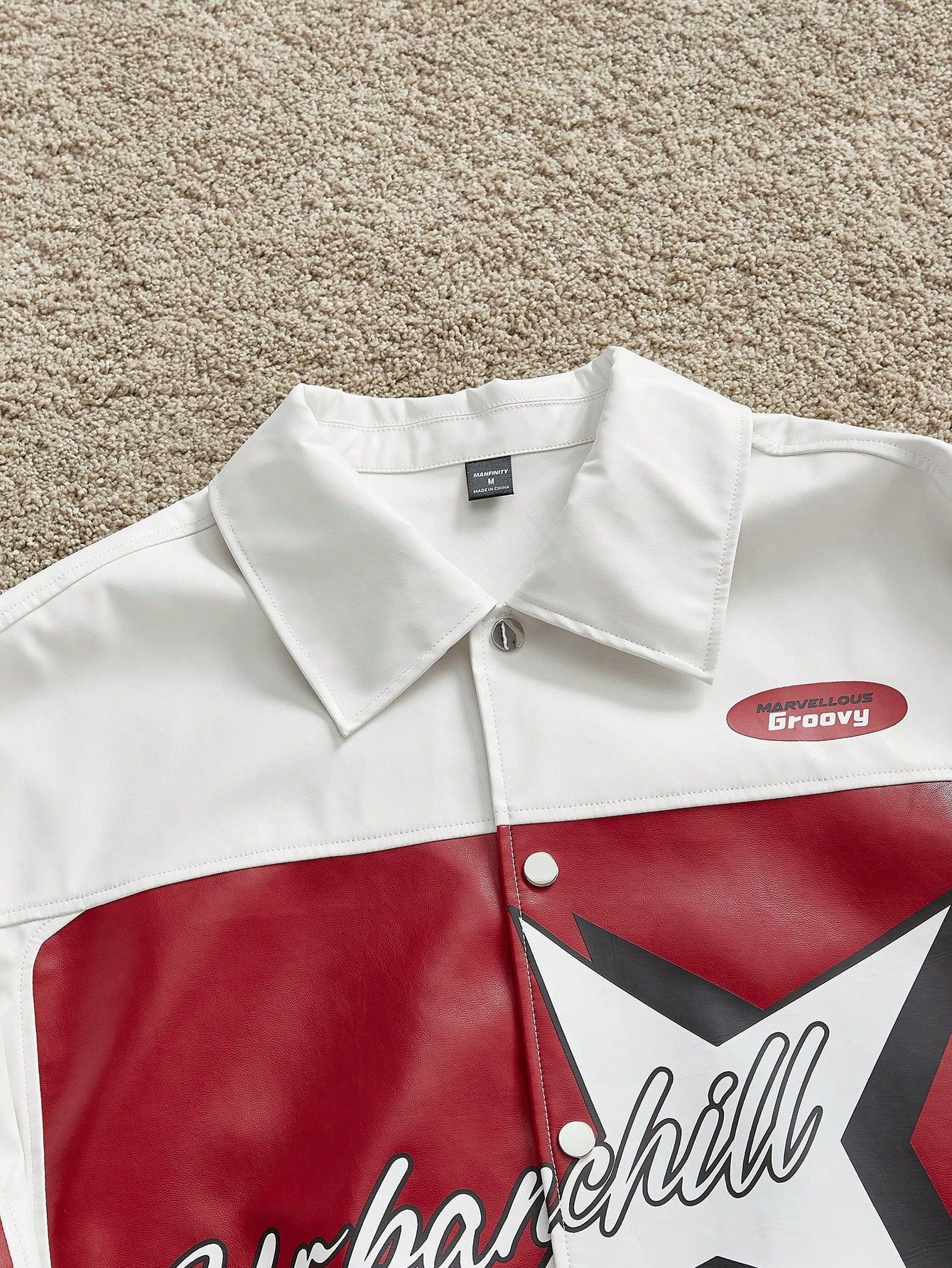 Other “HUMBLE” Racing Varsity Jacket – Red & White 🔥 Size US L / EU 52-54 / 3 - 5 Thumbnail