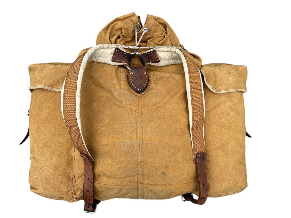 Vintage Distress Fade 60s 70s Japan Duck Canvas Hiking Backpack Huge Size ONE SIZE - 8 Thumbnail