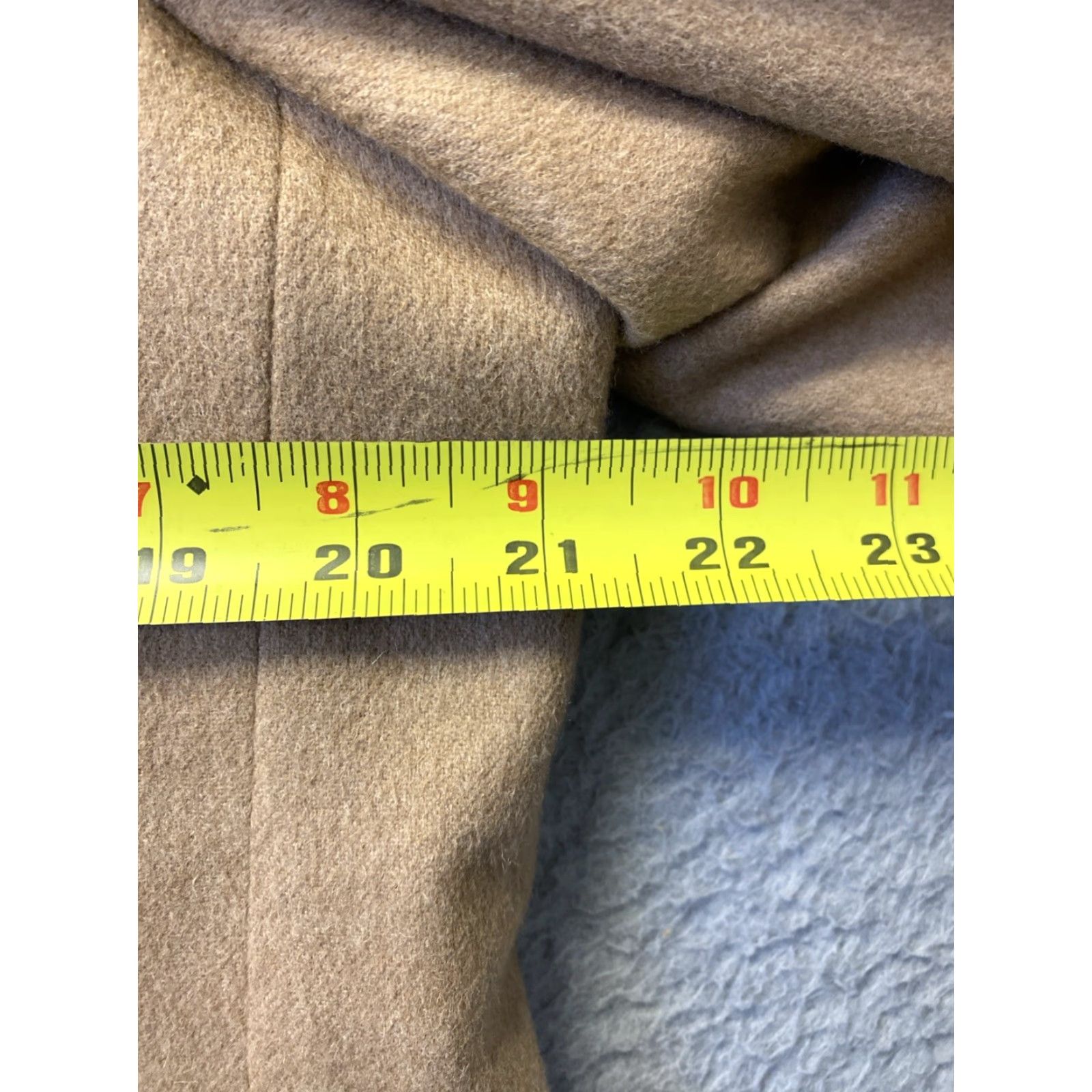 Tasso Elba VINTAGE Tasso Elba Blazer Mens 42 Single-Breasted Suit Jacket Formal Beige Camel Hair US 80s Size 42R - 5 Thumbnail