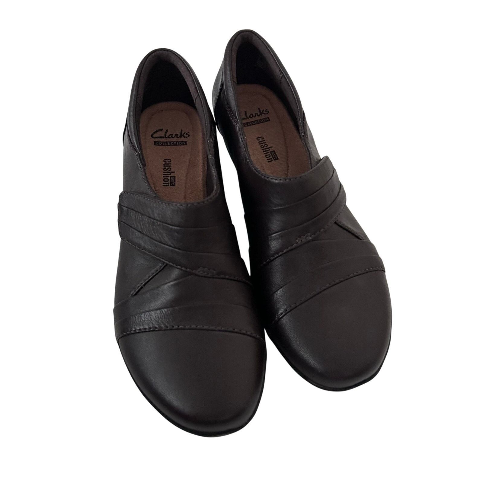 Clarks Clarks Everlay Tara Brown Leather Loafers Sz 6.5 Size US 6.5 / IT 36.5 - 2 Thumbnail