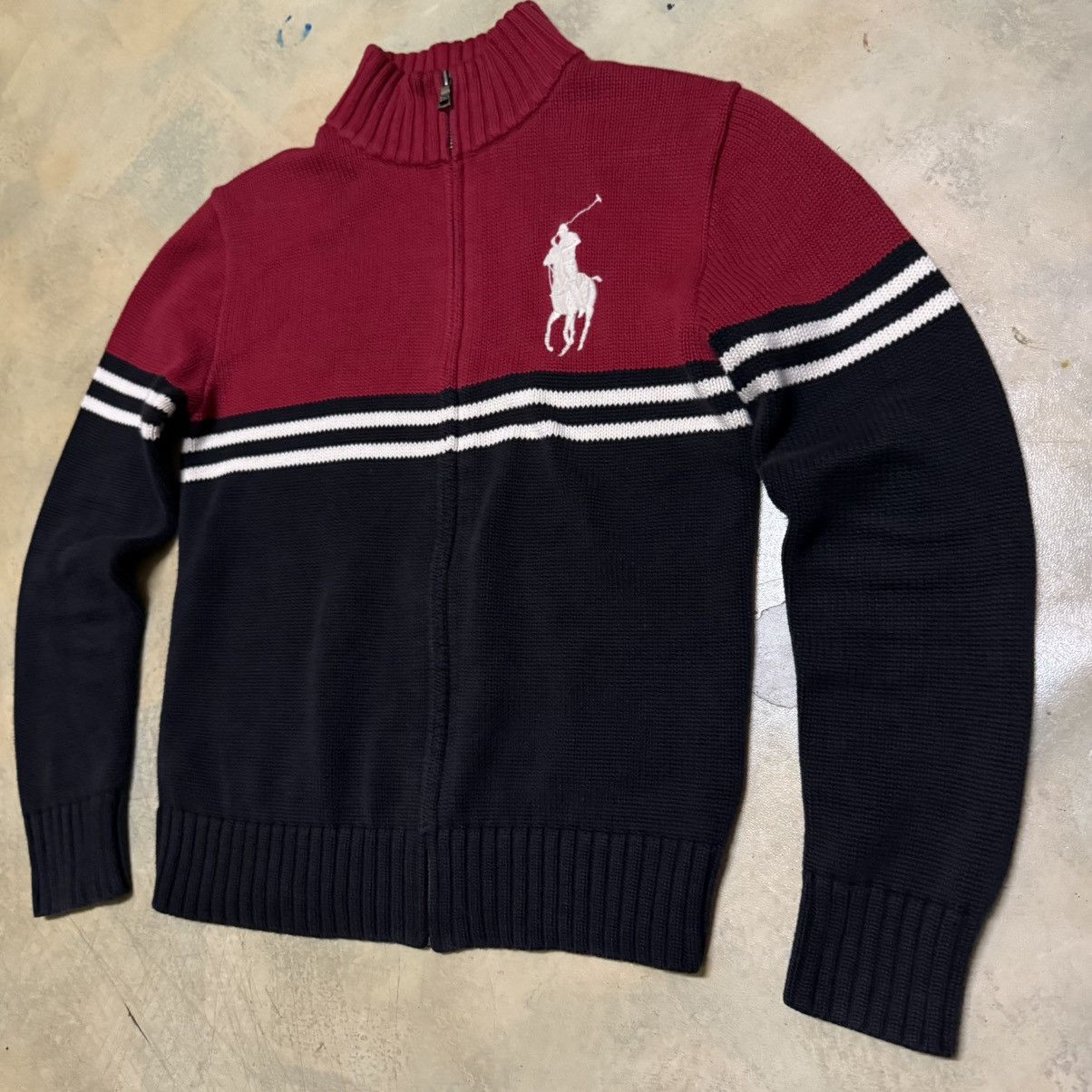 Polo Ralph Lauren Polo Ralph Lauren Zipper Sweater Knitwear Size US XS / EU 42 / 0 - 2 Thumbnail