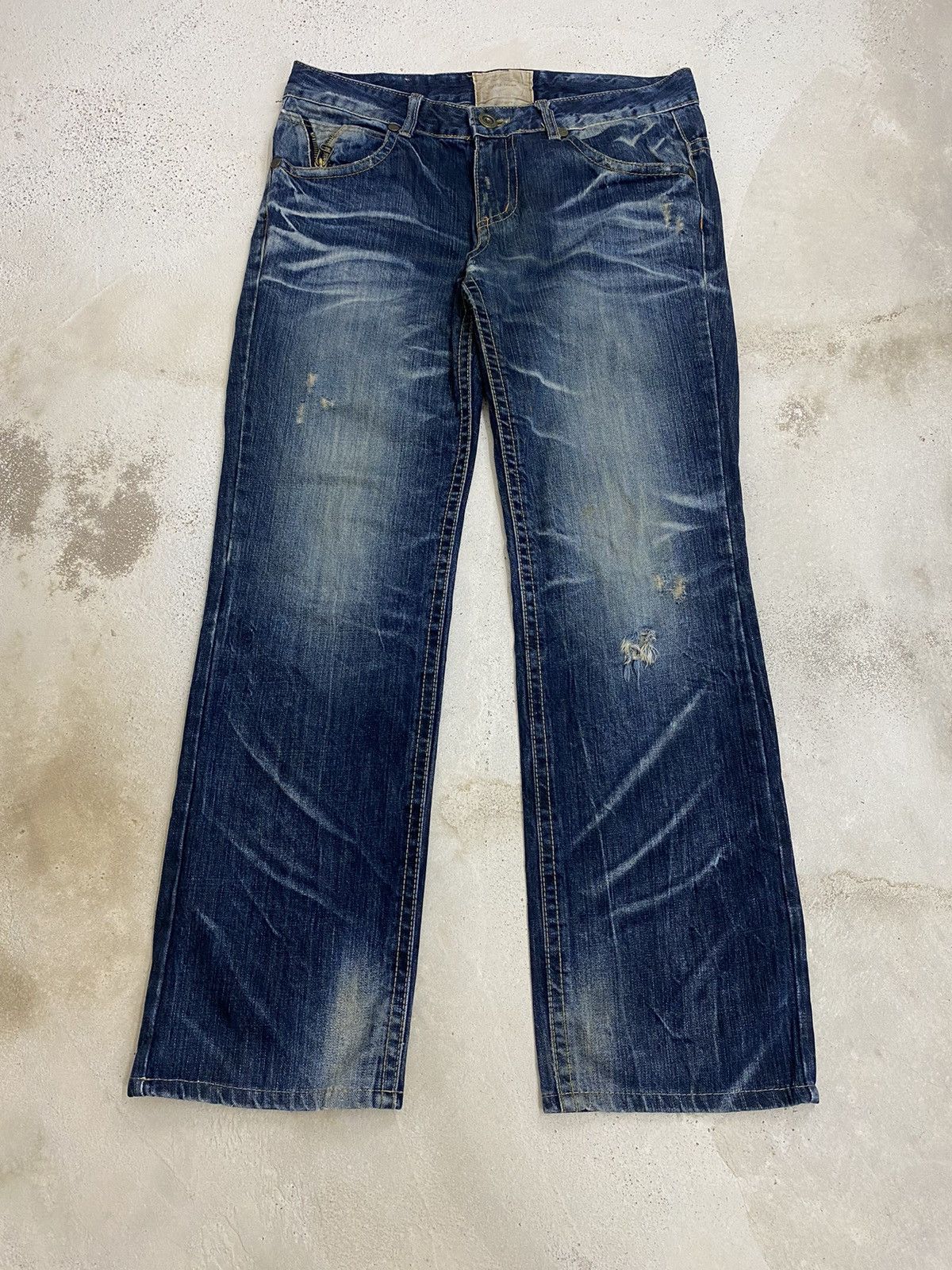 If Six Was Nine × Japanese Brand × Le Grande Bleu (L.G.B.) Lolita Japan Yoshimoto Nara Whisker Washed Zipper Pocket Size US 34 / EU 50 - 1 Thumbnail