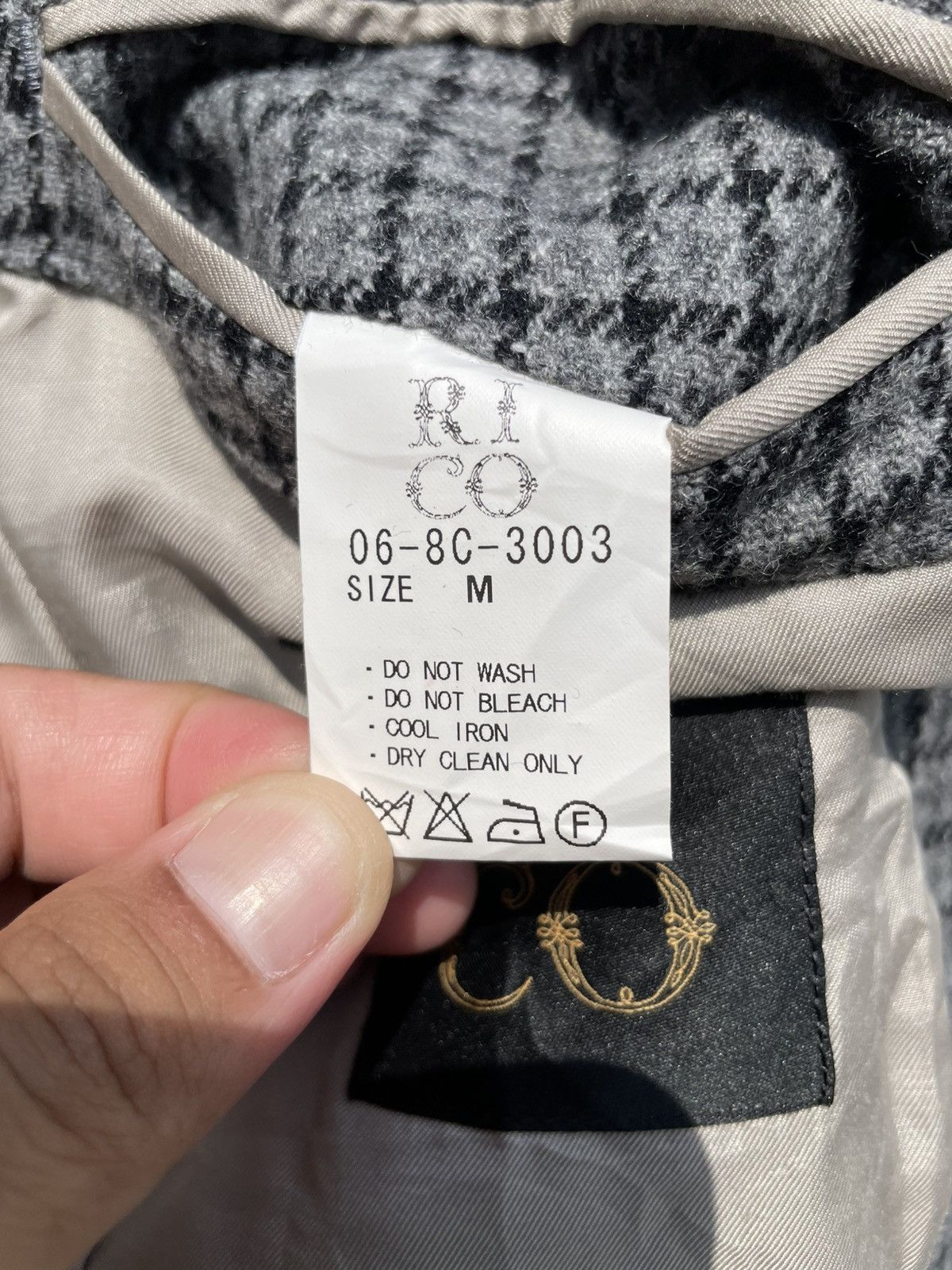 Japanese Brand RARE🔥 RICO Blazer Jacket Wool Size S / US 4 / IT 40 - 6 Thumbnail