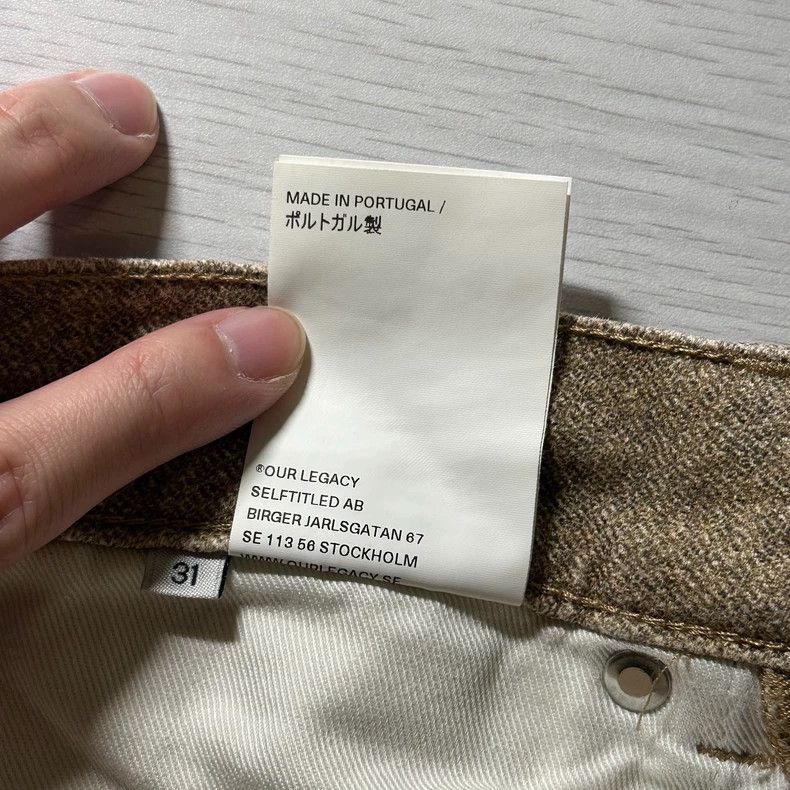 Our Legacy Our LegacyThird Cut Digital Dual Sand Denim Size US 31 - 8 Thumbnail