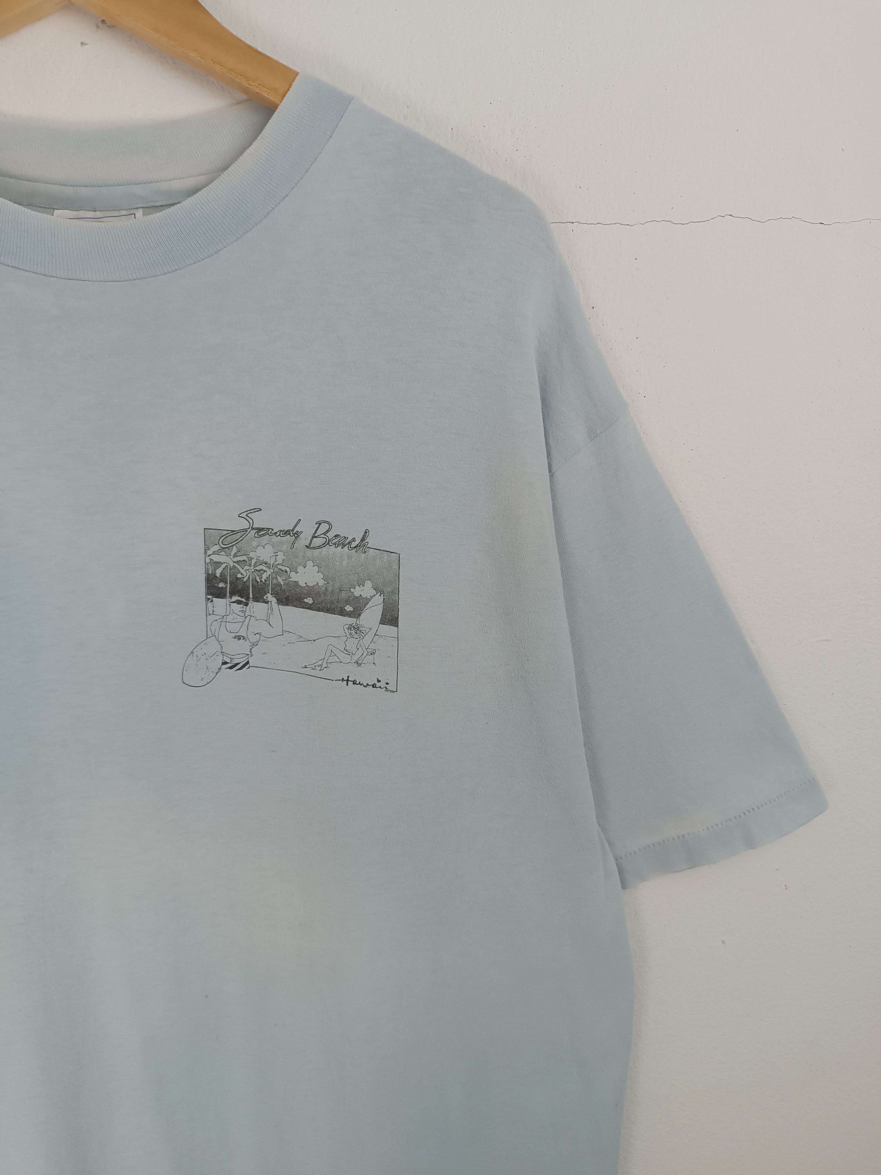 Vintage THRASHED FADED VINTAGE 1988 SANDY BEACH HAWAII RARE SURF Size US L / EU 52-54 / 3 - 7 Thumbnail