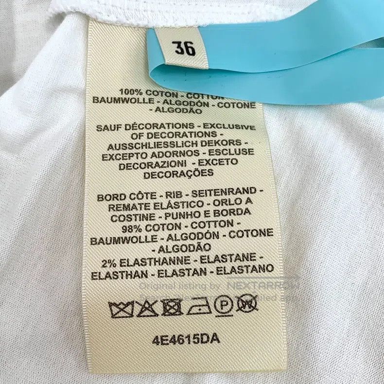 Hermes Hermes White pocket embroidered cotton short-sleeved T-shi Size XS / US 0-2 / IT 36-38 - 6 Thumbnail