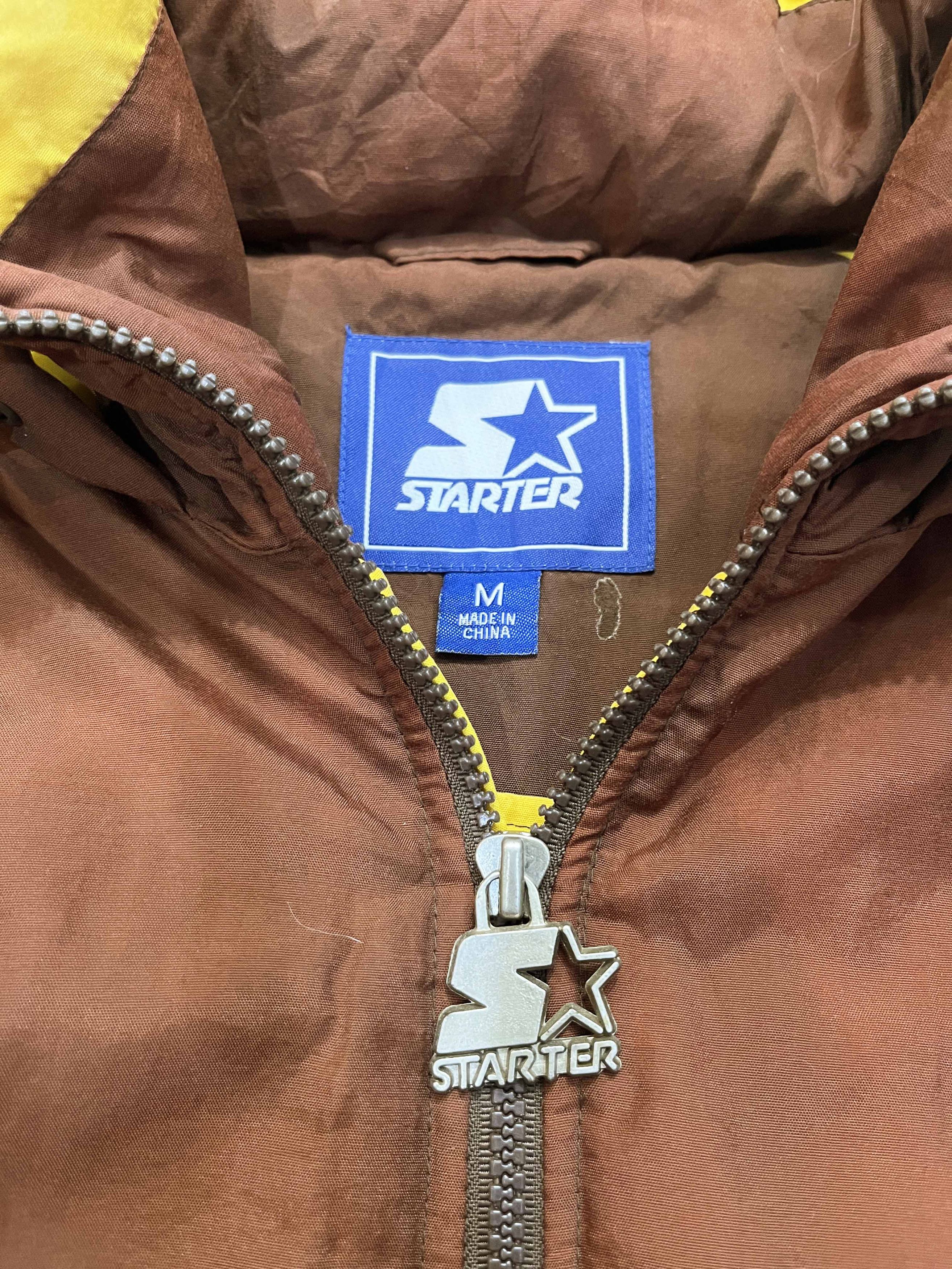 Starter Vintage Starter Wyoming Cowboys NCAA Puffer Half Zip Jacket Size US M / EU 48-50 / 2 - 3 Thumbnail