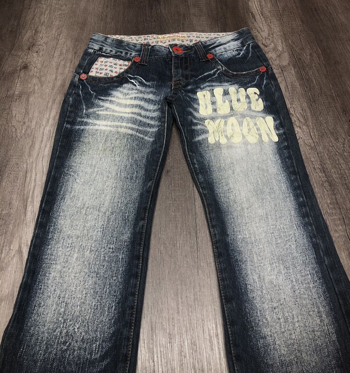 Blue Blue Japan × Japanese Brand × Vintage VINTAGE BLUE MOON BLUE SURF JEANS UNISEX DESIGN Size US 31 - 8 Thumbnail