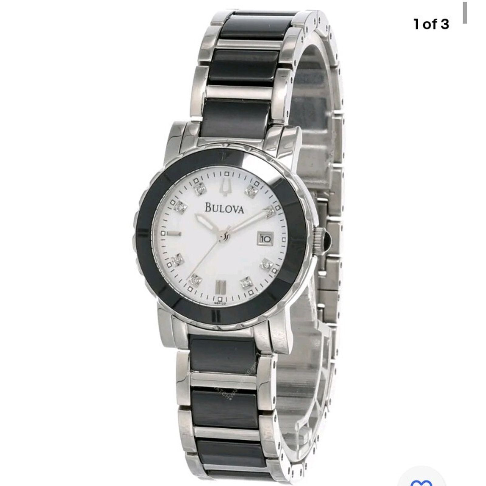 Bulova Bulova Highbridge Diamond Watch - White MOP & 2-Tone Ceramic Size ONE SIZE - 1 Thumbnail