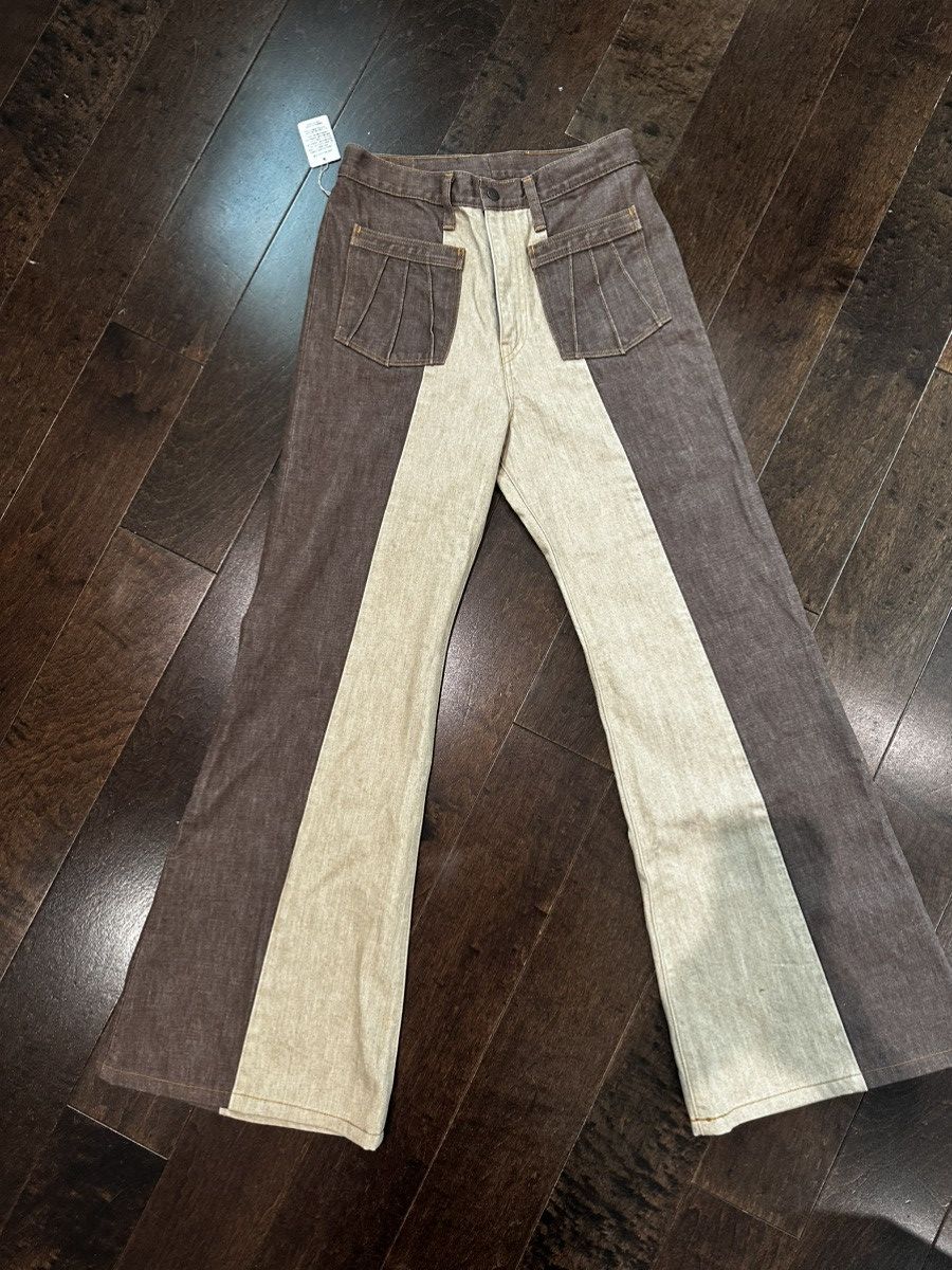 Kapital × Kapital Kountry Kapital Kountry Two-Toned Flared Denim Size US 32 / EU 48 - 2 Thumbnail