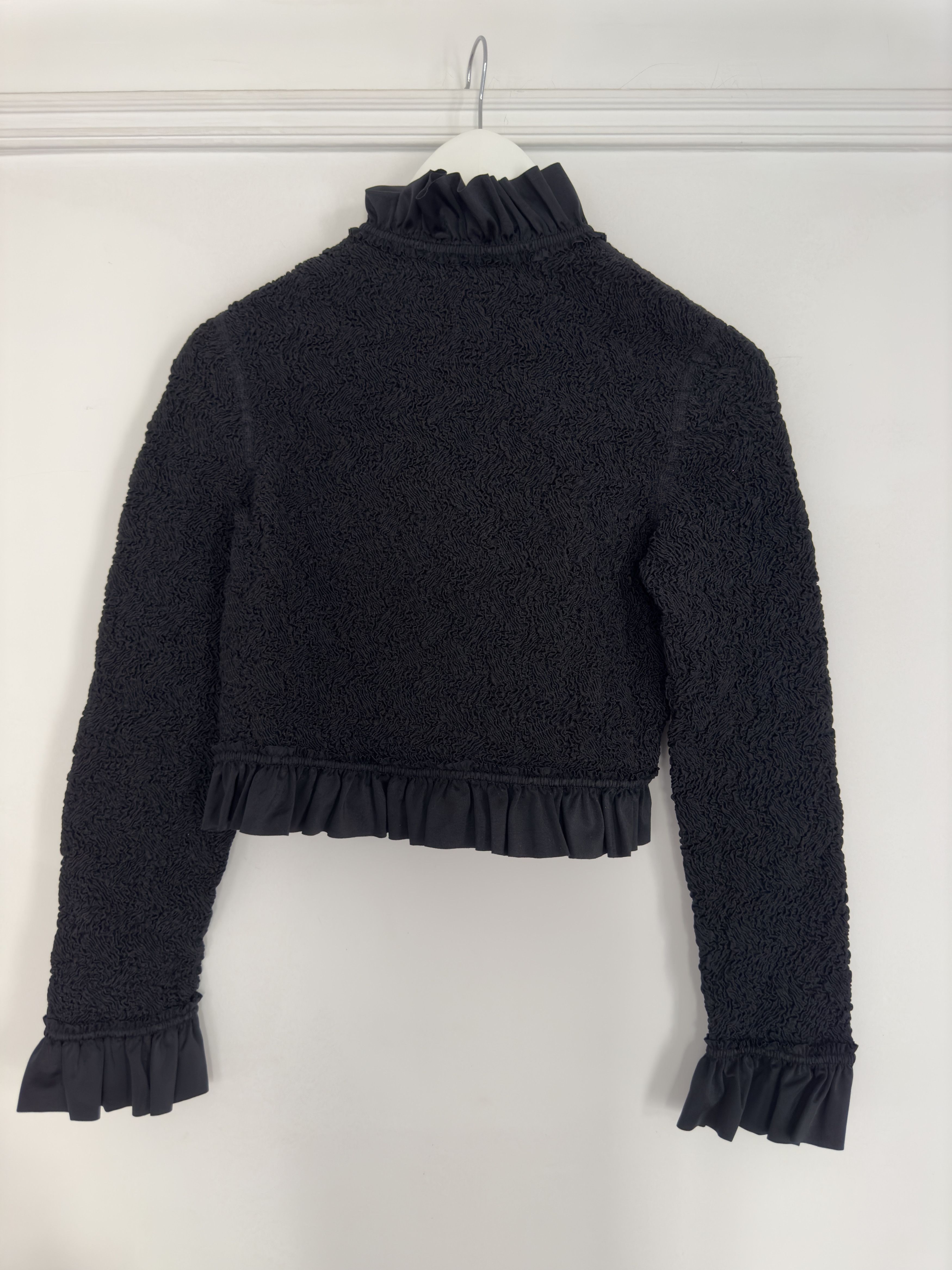 Alexander Wang Smocked Ruffle Edge Jacket - Alexander Wang Size M / US 6-8 / IT 42-44 - 3 Thumbnail