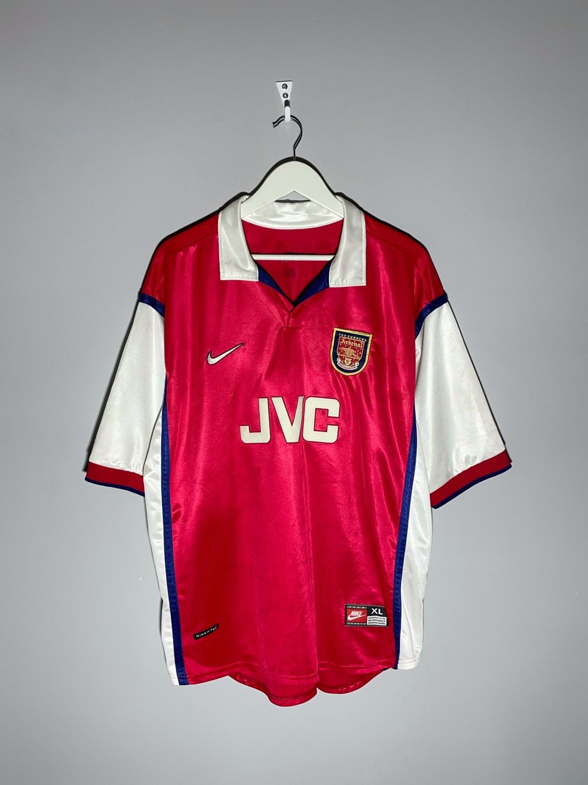 Nike × Vintage Arsenal FC Nike 1998/99 Vintage Y2k Blokecore Football Shirt Size US XL / EU 56 / 4 - 1 Thumbnail