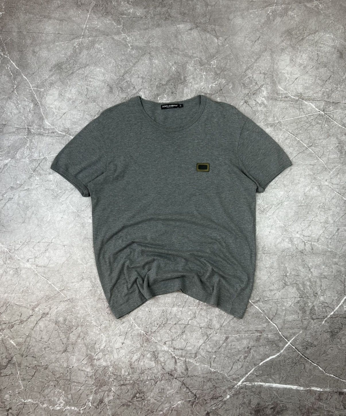 Dolce & Gabbana Vintage Dolce Gabbana Metal Logo T Shirt Size US L / EU 52-54 / 3 - 1 Thumbnail