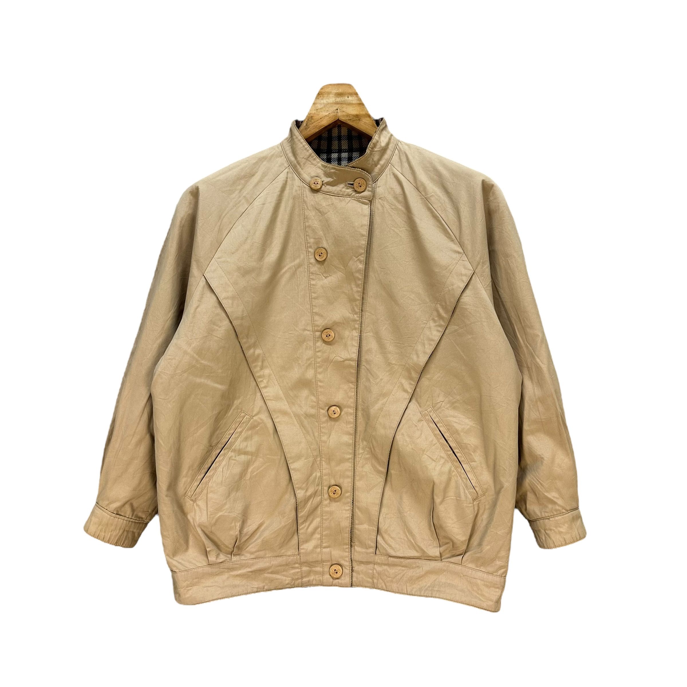 DAKS Vintage 90's DAKS Wool Checked Reversible Jacket #A74-1796 Size US M / EU 48-50 / 2 - 8 Thumbnail