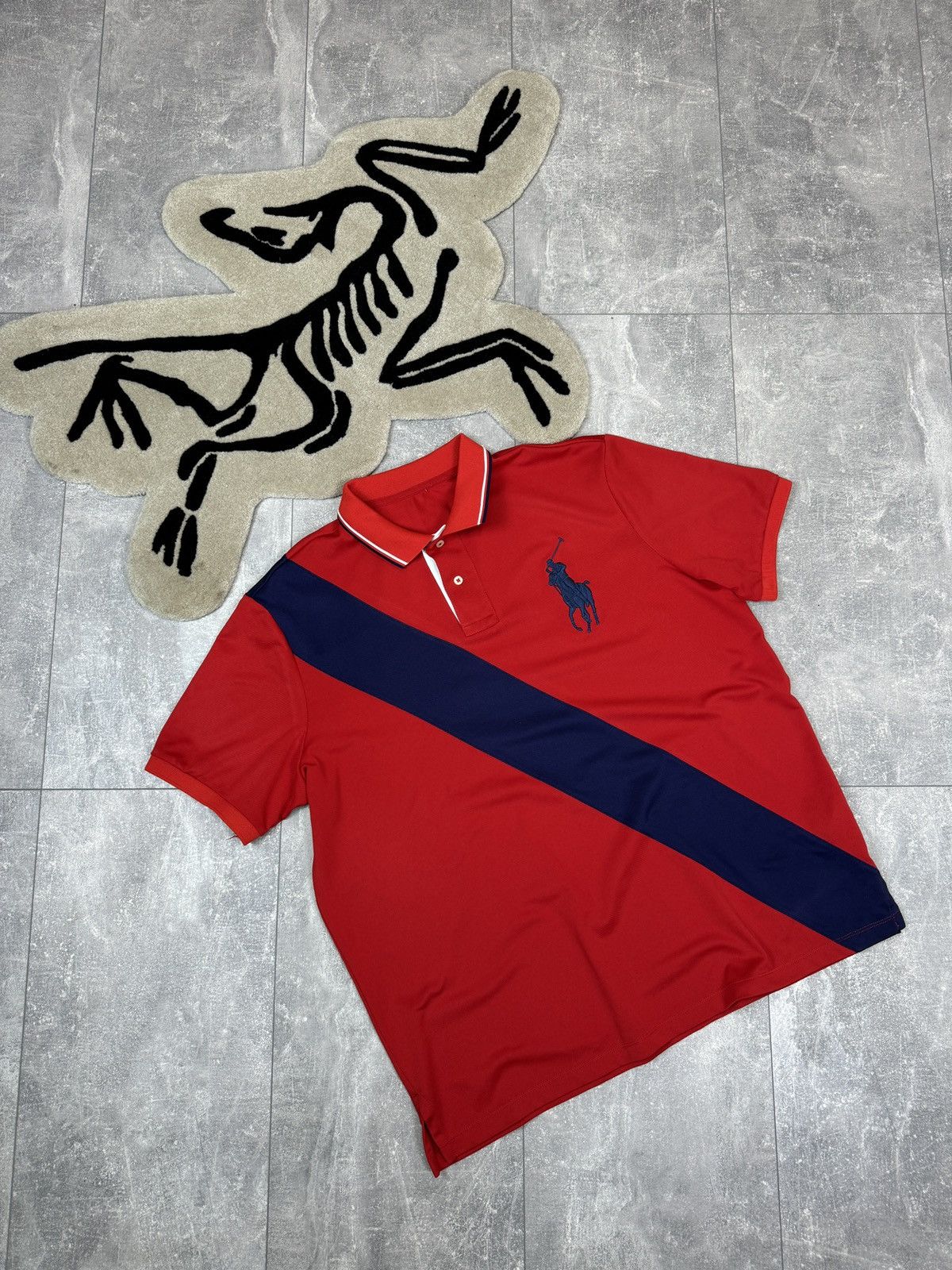 Polo Ralph Lauren × Vintage Mens Vintage Polo Ralph Lauren big logo polos rugby T-shirt Size US XL / EU 56 / 4 - 1 Thumbnail