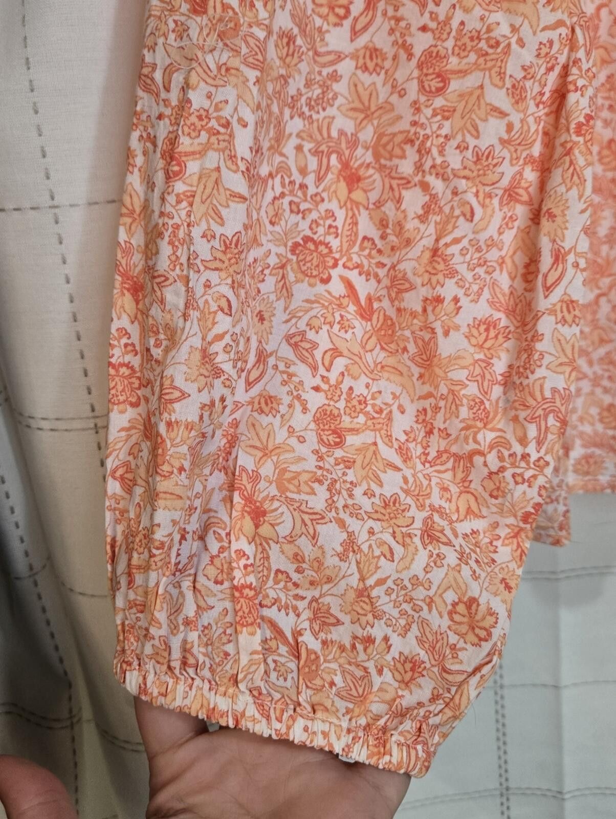 Other Loft Floral Blouse Size L / US 10 / IT 46 - 4 Thumbnail