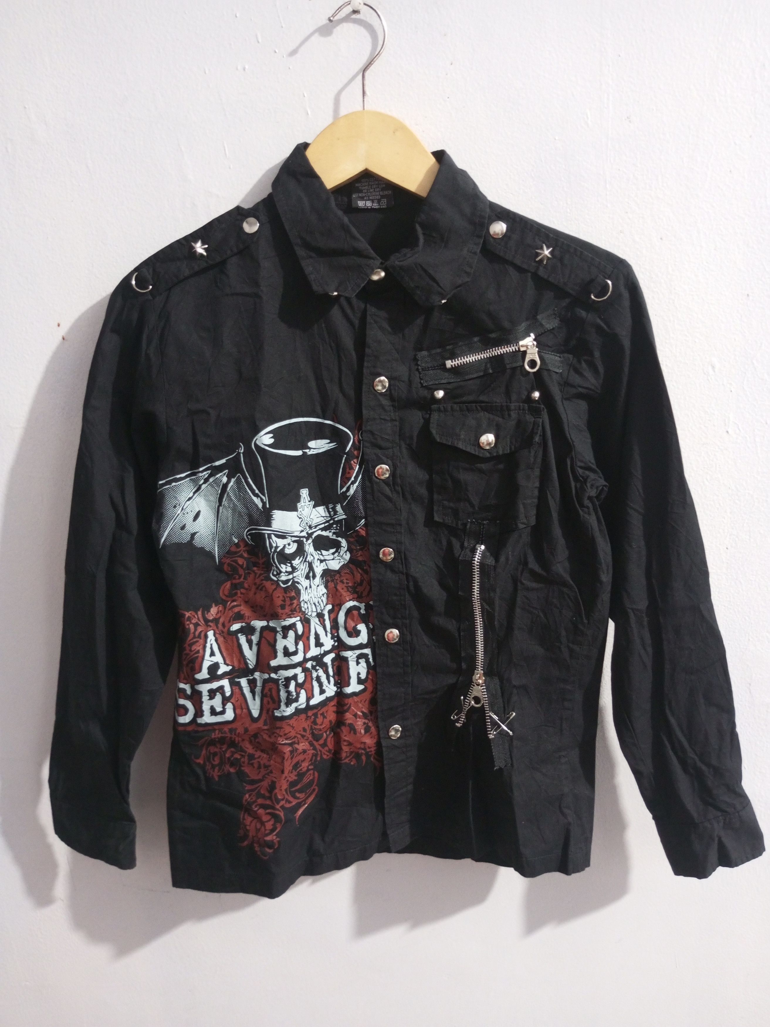 If Six Was Nine × Japanese Brand × Le Grande Bleu (L.G.B.) Vintage avenged sevenfold long sleeve shirt Size US S / EU 44-46 / 1 - 1 Thumbnail