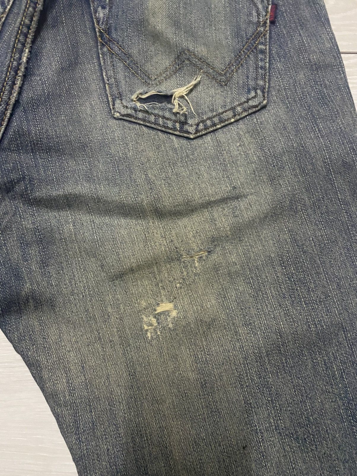 Japanese Brand Vintage Edwin International Basic Mud Wash Distressed Jeans Size US 31 - 13 Thumbnail