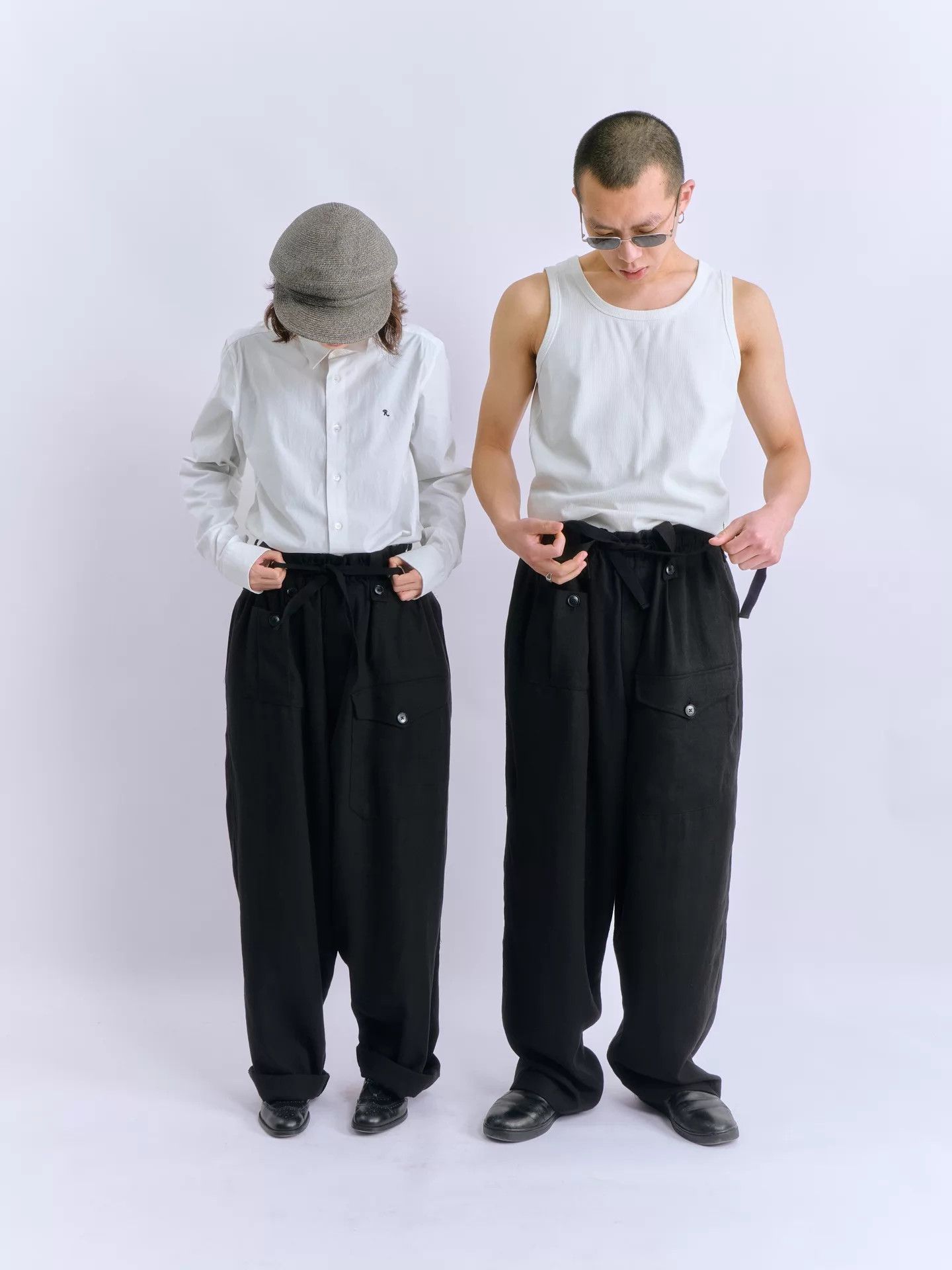 Other YUKIO SATO Sato Pants Ramie Tencel Wide-Leg Size US 34 / EU 50 - 1 Thumbnail