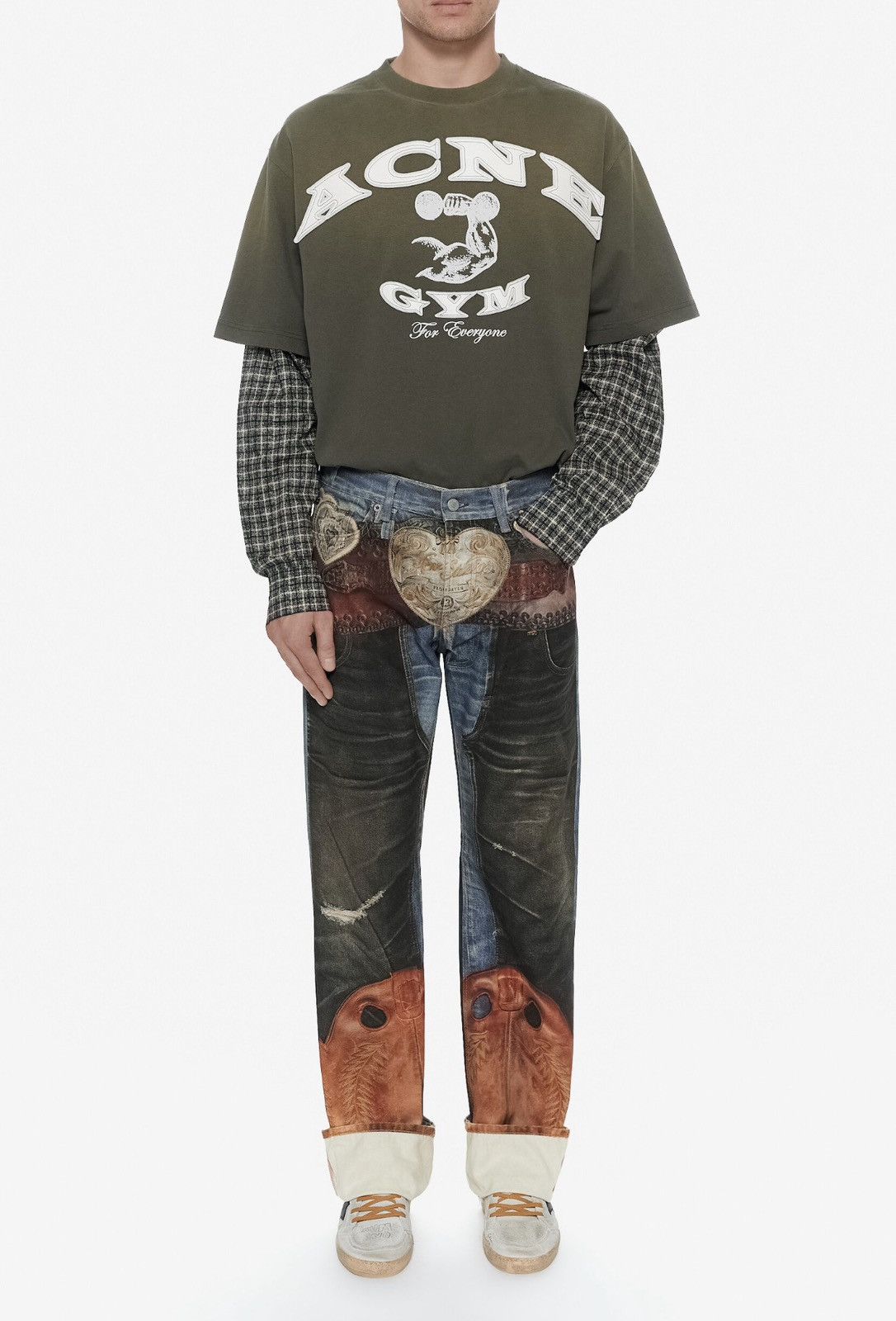 Acne Studios Acne Studios Trompe L’Oeil Low Rise Straight Jeans Size US 34 / EU 50 - 4 Thumbnail