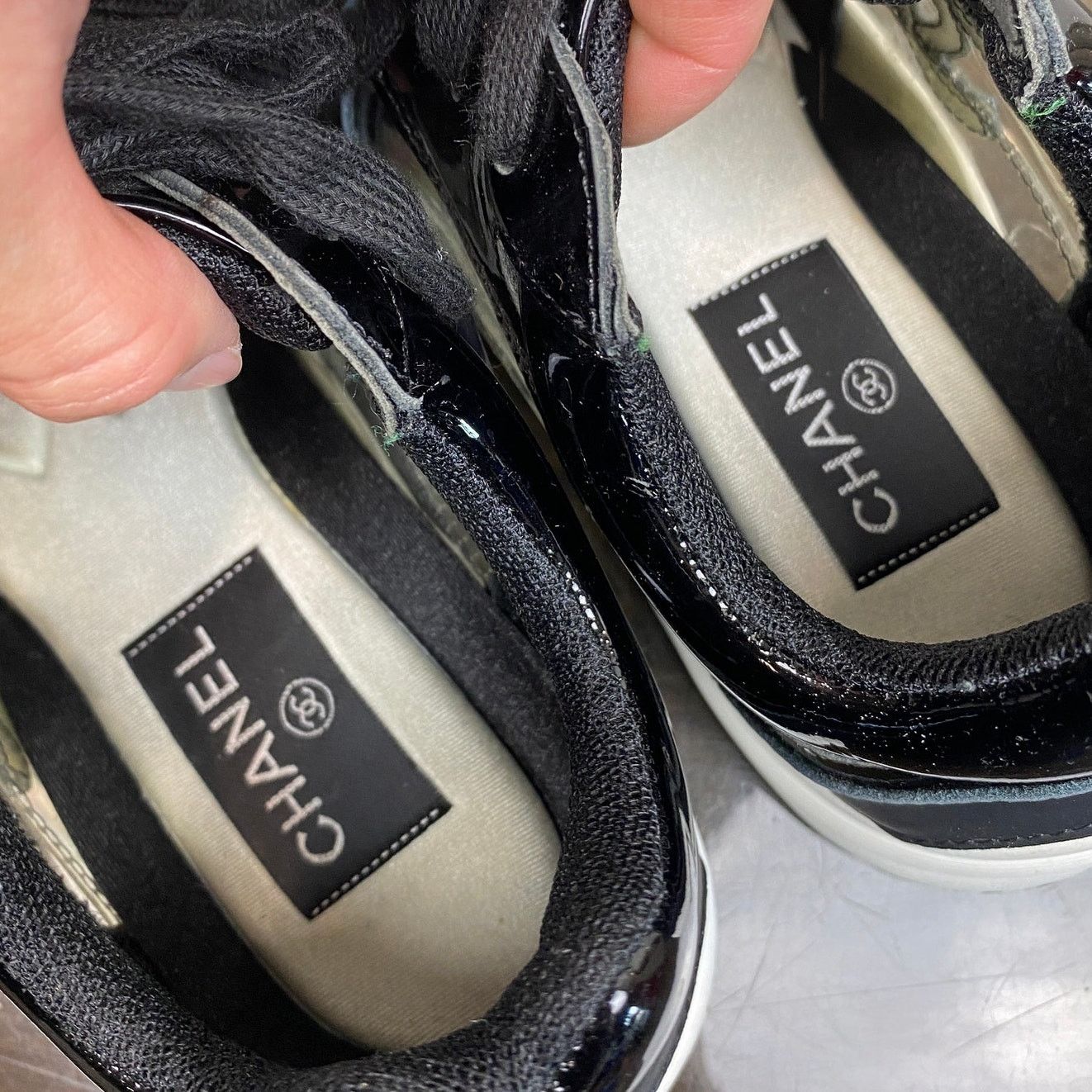 Chanel Chanel CC PVC Leather See Through Sneakers Shoes Women's 39 Size US 9 / IT 39 - 8 Thumbnail