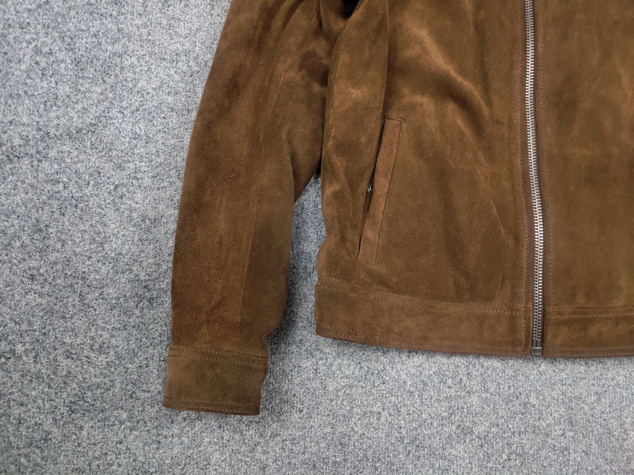 Superdry Superdry Premium suede leather tan Brown Zip British Jacket Size US XL / EU 56 / 4 - 5 Thumbnail