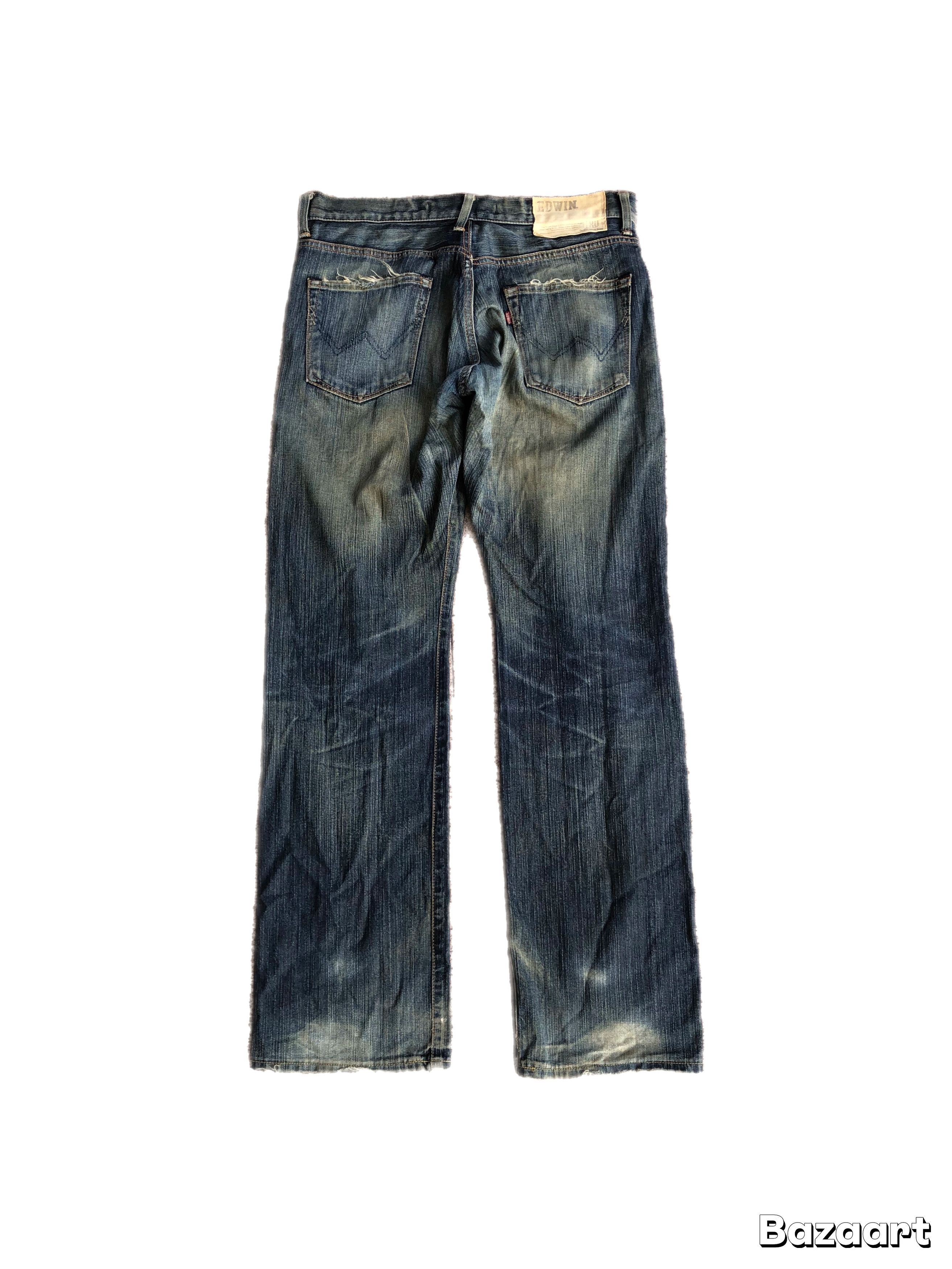 If Six Was Nine Edwin XV Fading Jeans Vkei Y2k Japanese Size US 32 / EU 48 - 1 Thumbnail