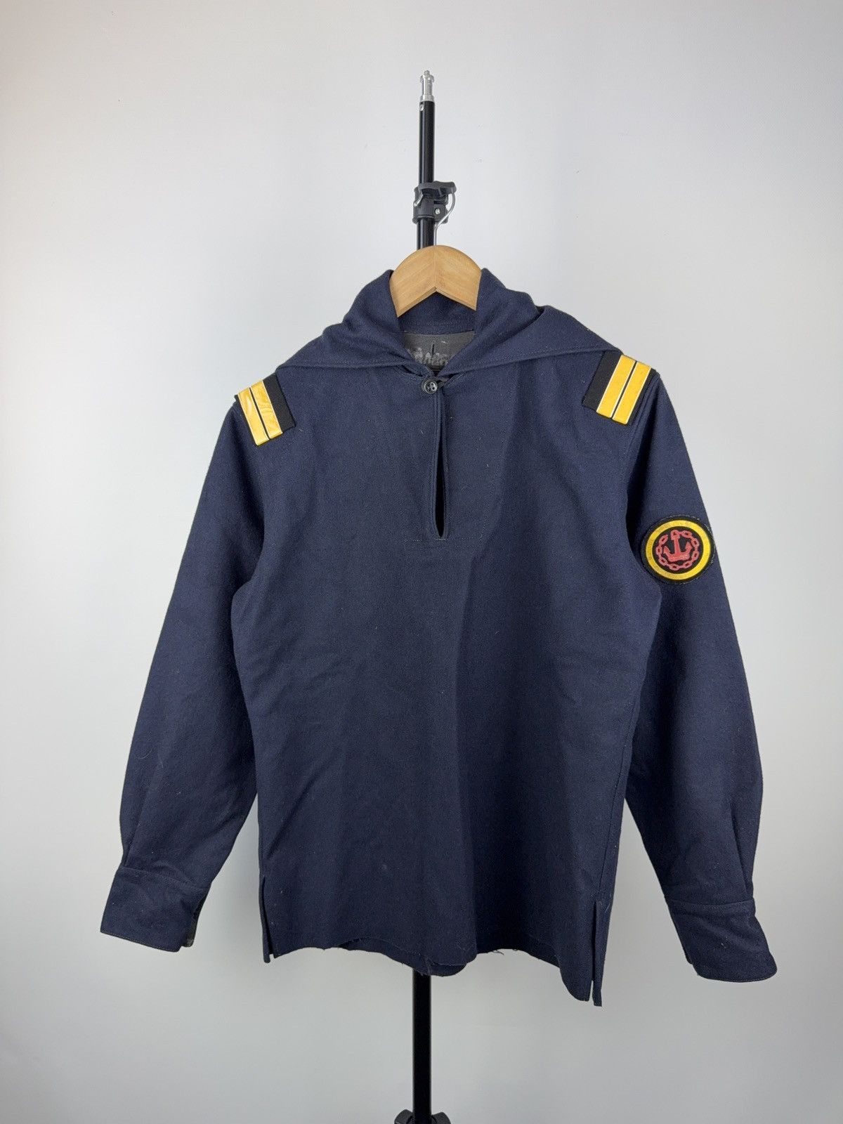 Vintage 1989 RARE ❗️MARINE USSR Pullover Rubber Jacket Size US S / EU 44-46 / 1 - 1 Thumbnail