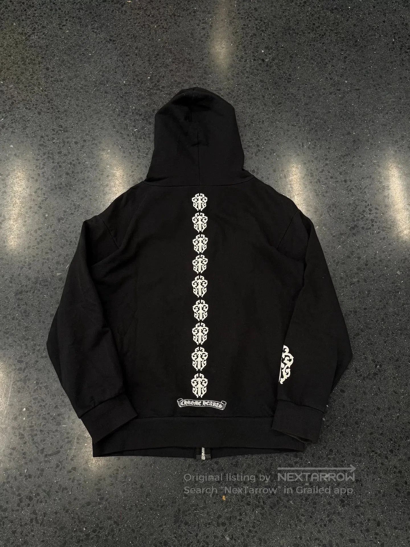 Chrome Hearts Chrome Hearts Black Zip Hoodie with Sword Prints. Size US M / EU 48-50 / 2 - 2 Thumbnail