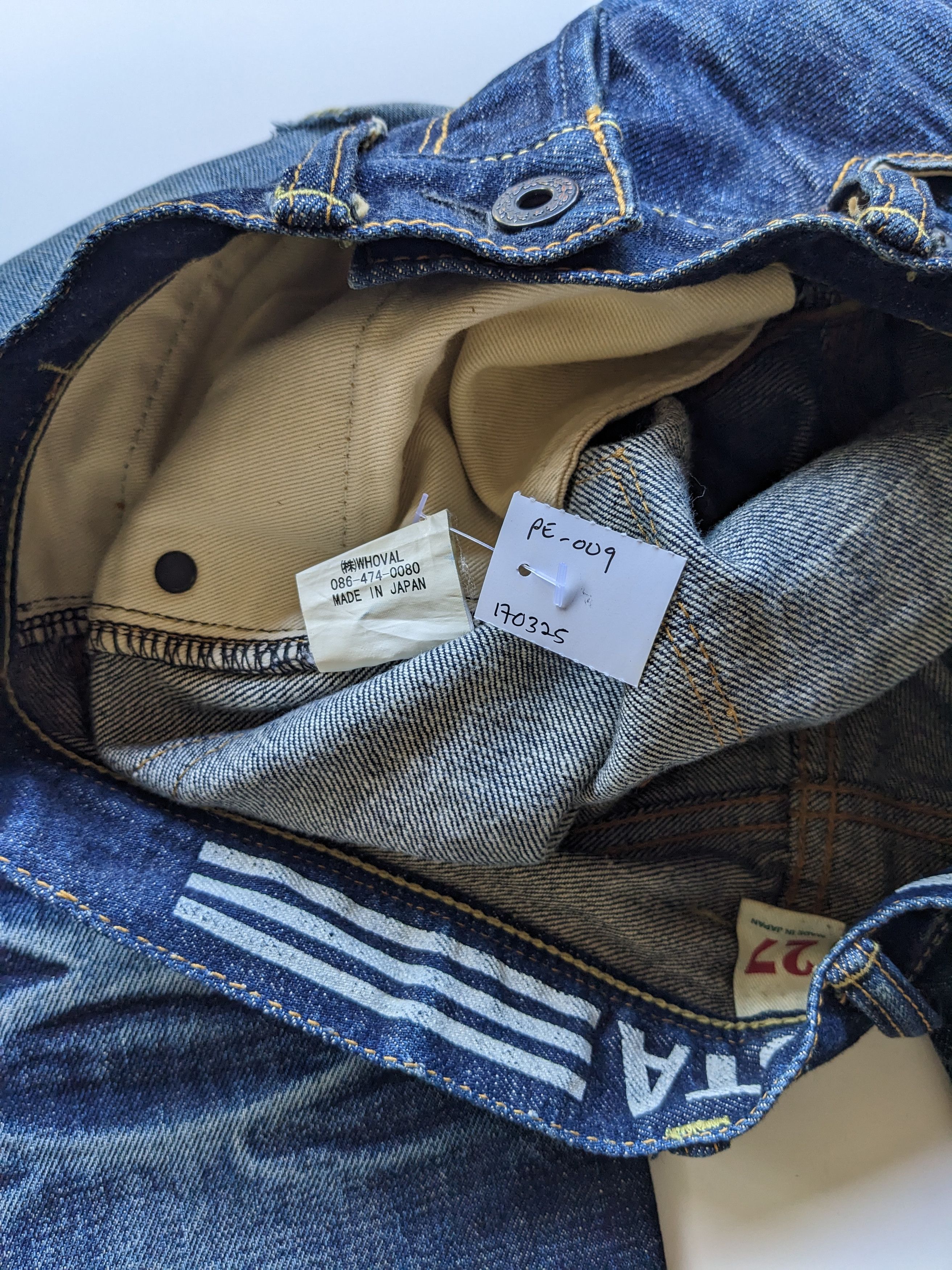 Japanese Brand Deeta faded clawmark indigo jeans Size US 30 / EU 46 - 10 Thumbnail