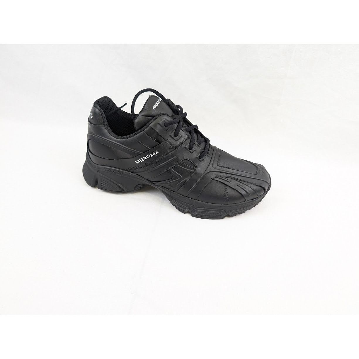 Balenciaga o1rshd1 Nappa Silk Phantom Sneakers in Black Size US 12 / EU 45 - 1 Thumbnail