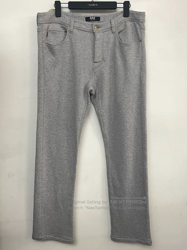 Raf Simons Raf Simons Grey sports thin plush cotton pants casual pant Size US 33 - 1 Thumbnail