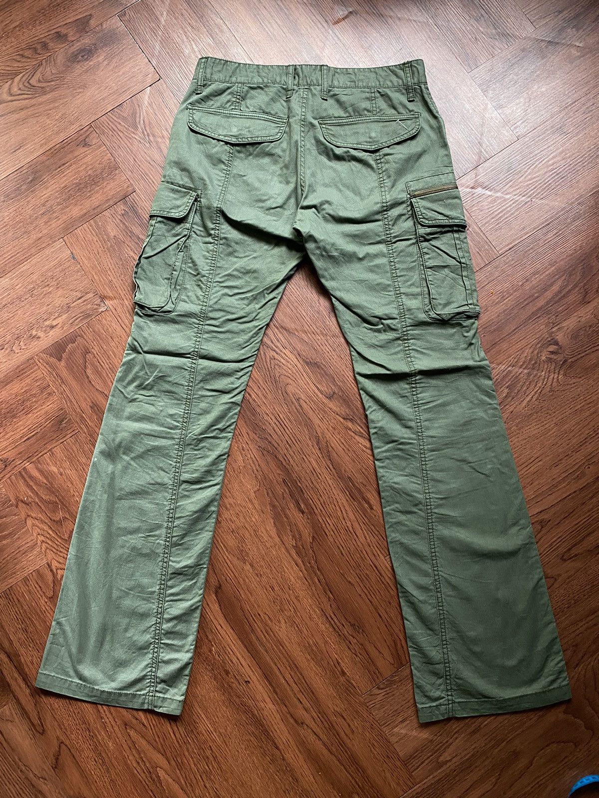Japanese Brand Surplus Cargo Flare Pants Size US 33 - 2 Thumbnail