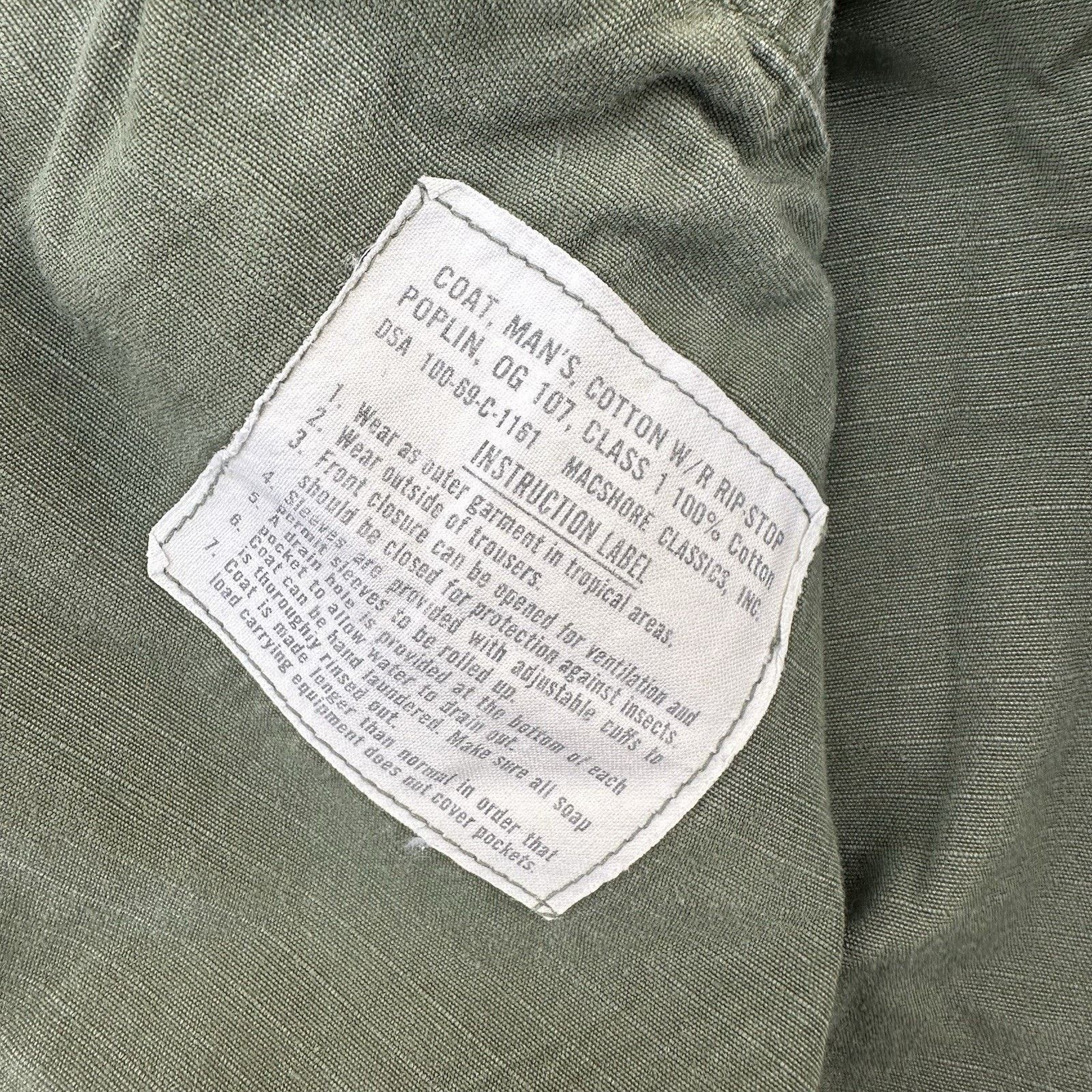 Vintage Vintage 60s OG-107 Rip Stop Poplin Slant Pocket Coat Vietnam Size US S / EU 44-46 / 1 - 5 Thumbnail