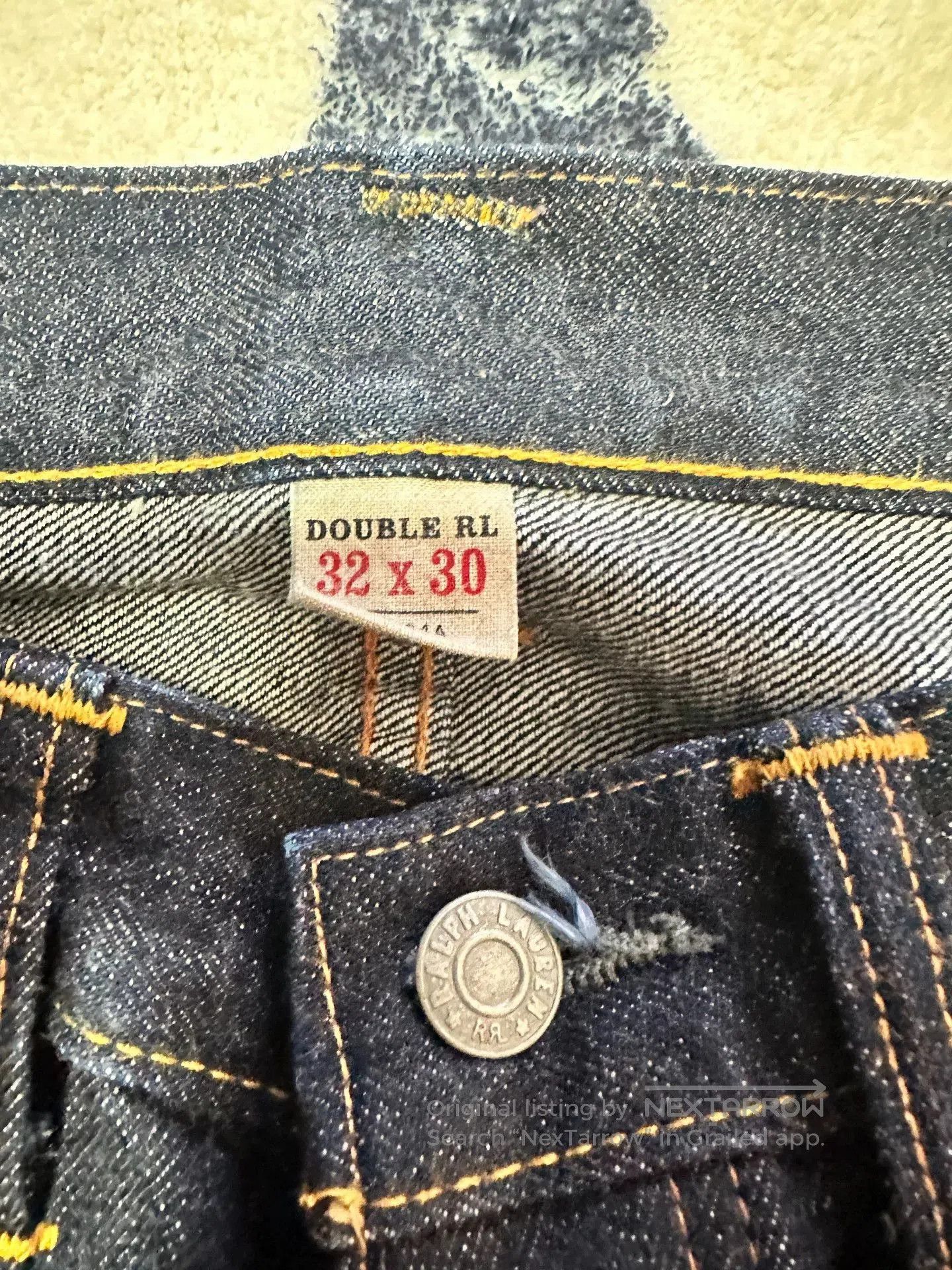 RRL Ralph Lauren RRL Slim Fit Selvedge Jean. Size US 32 / EU 48 - 3 Thumbnail