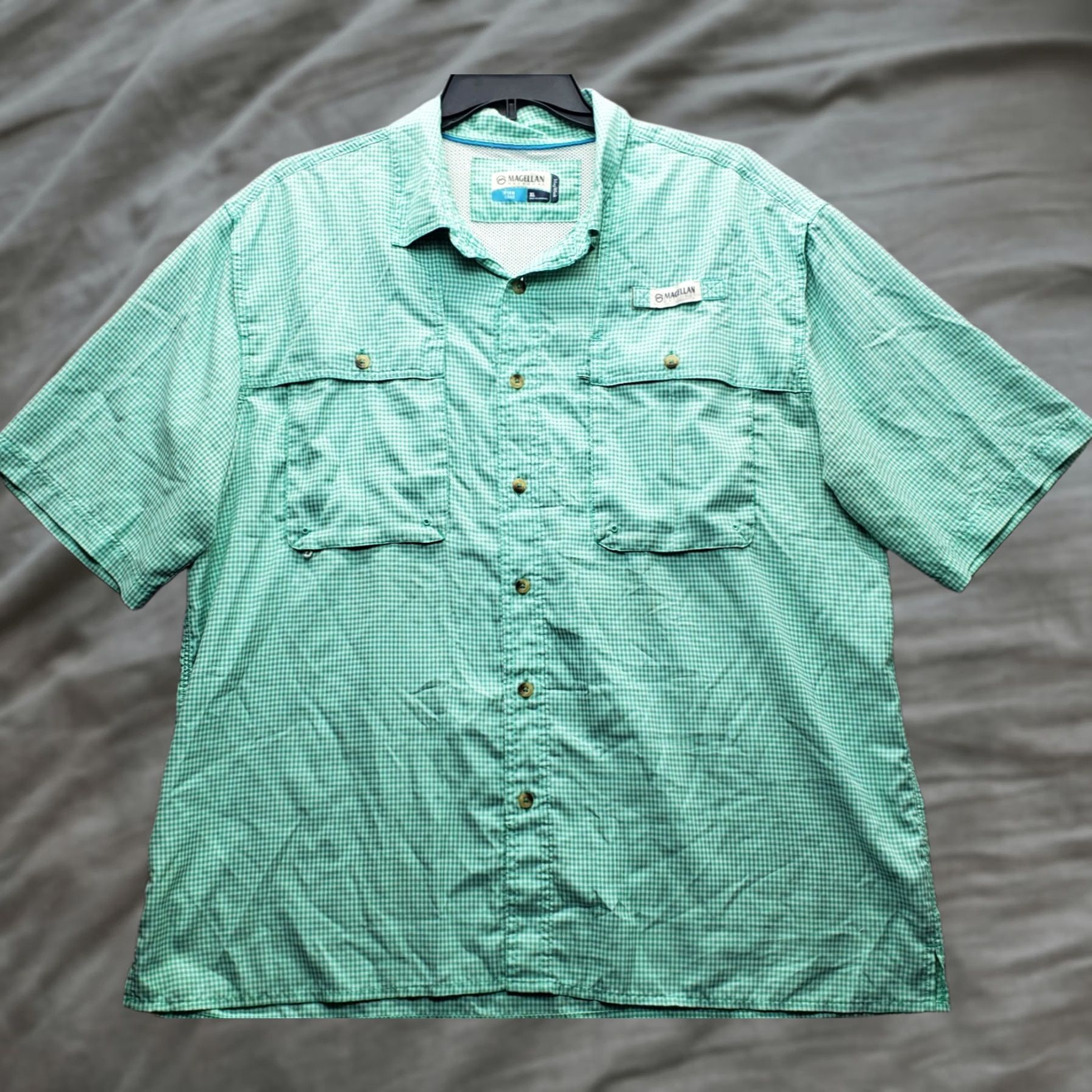 Vintage Magellan Mens XL Multi Gingham Outdoor Button-Up Shirt Size US XL / EU 56 / 4 - 1 Thumbnail