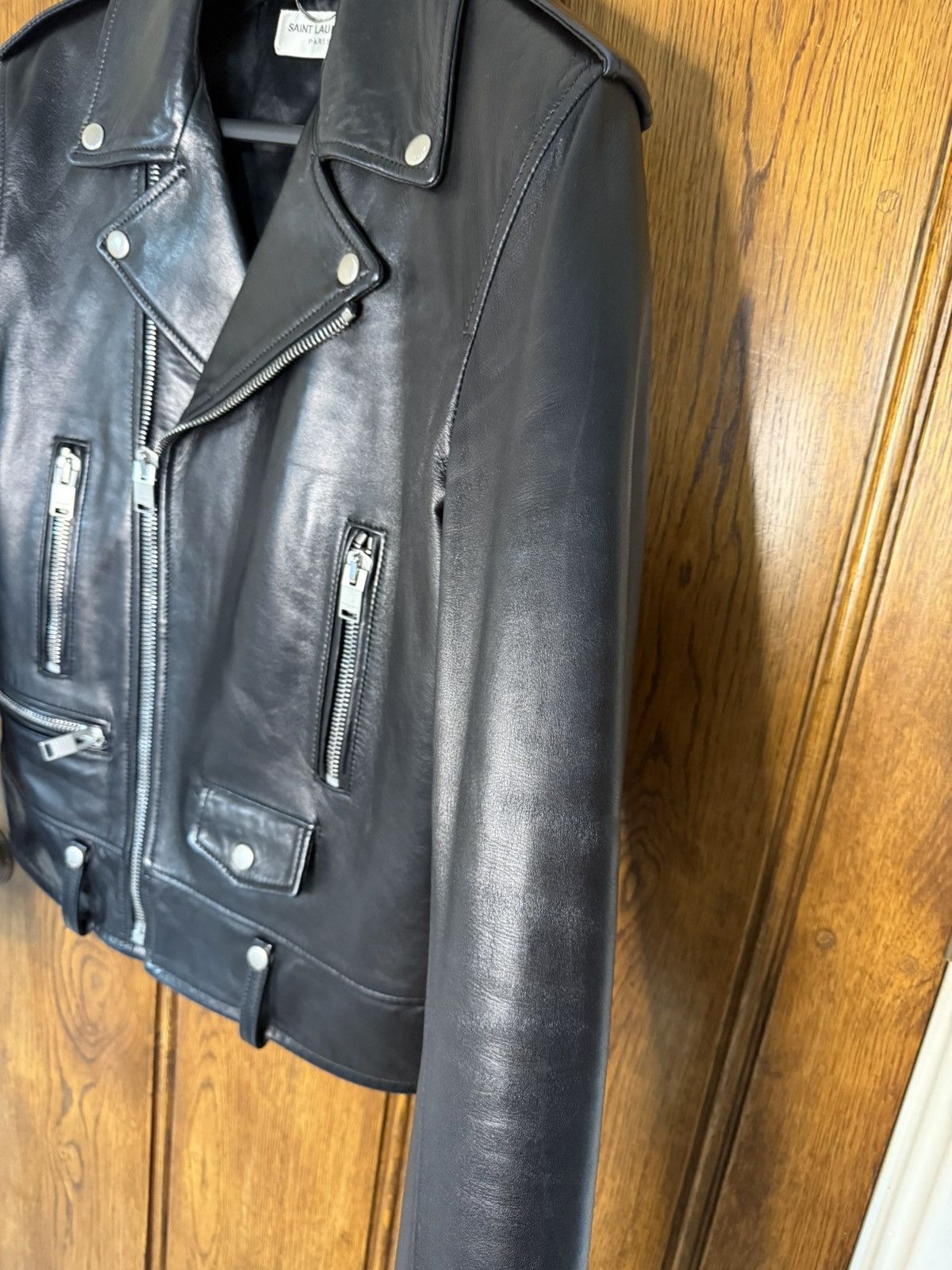 Saint Laurent Paris FW13 Holy Grail Saint Laurent L01 biker leather jacket 46 Size US S / EU 44-46 / 1 - 14 Thumbnail
