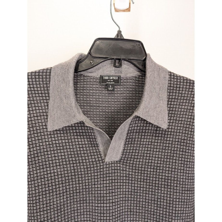 Todd Snyder o1rshd1 CC20 Long Sleeve Polo Shirt in Gray Size US S / EU 44-46 / 1 - 3 Thumbnail