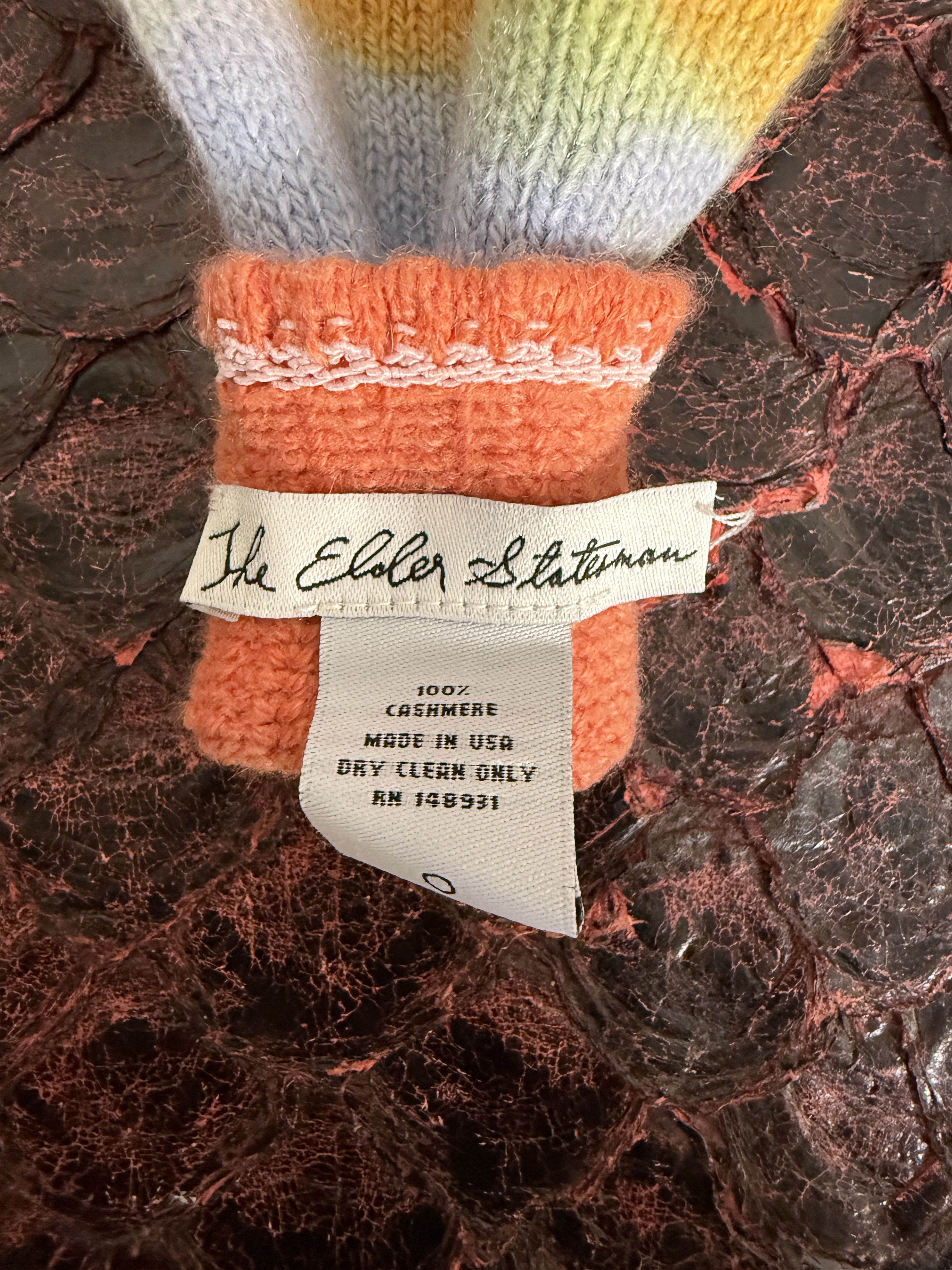 The Elder Statesman $265 The Elder Statesman Cashmere Dip-Dye Fingerless Gloves Size ONE SIZE - 4 Thumbnail