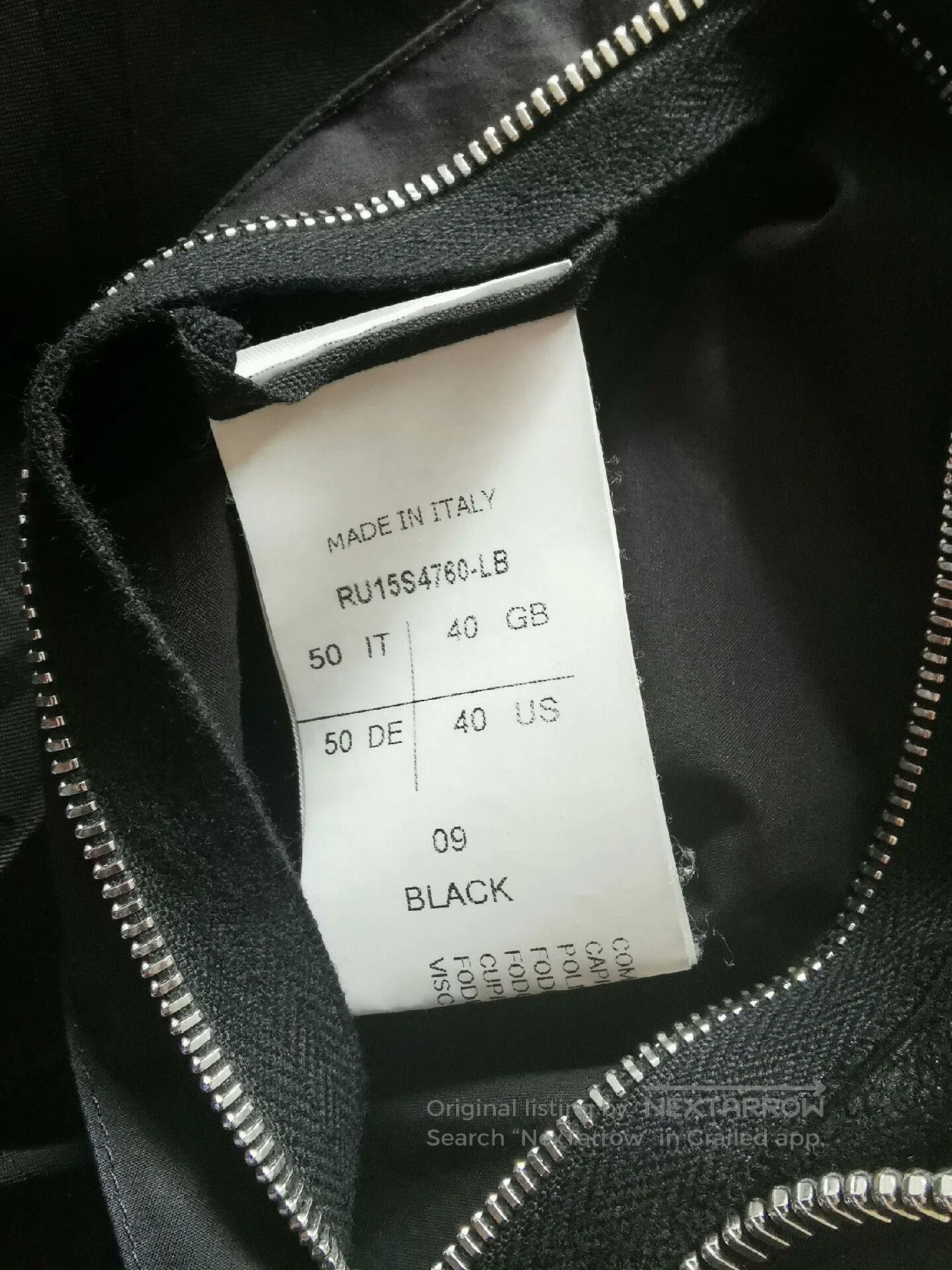Rick Owens Rick Owens Black Leather Jacket Size 50. Size US M / EU 48-50 / 2 - 7 Thumbnail