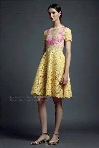 Valentino Valentino Reworked lace dress Size S / US 4 / IT 40 - 1 Thumbnail