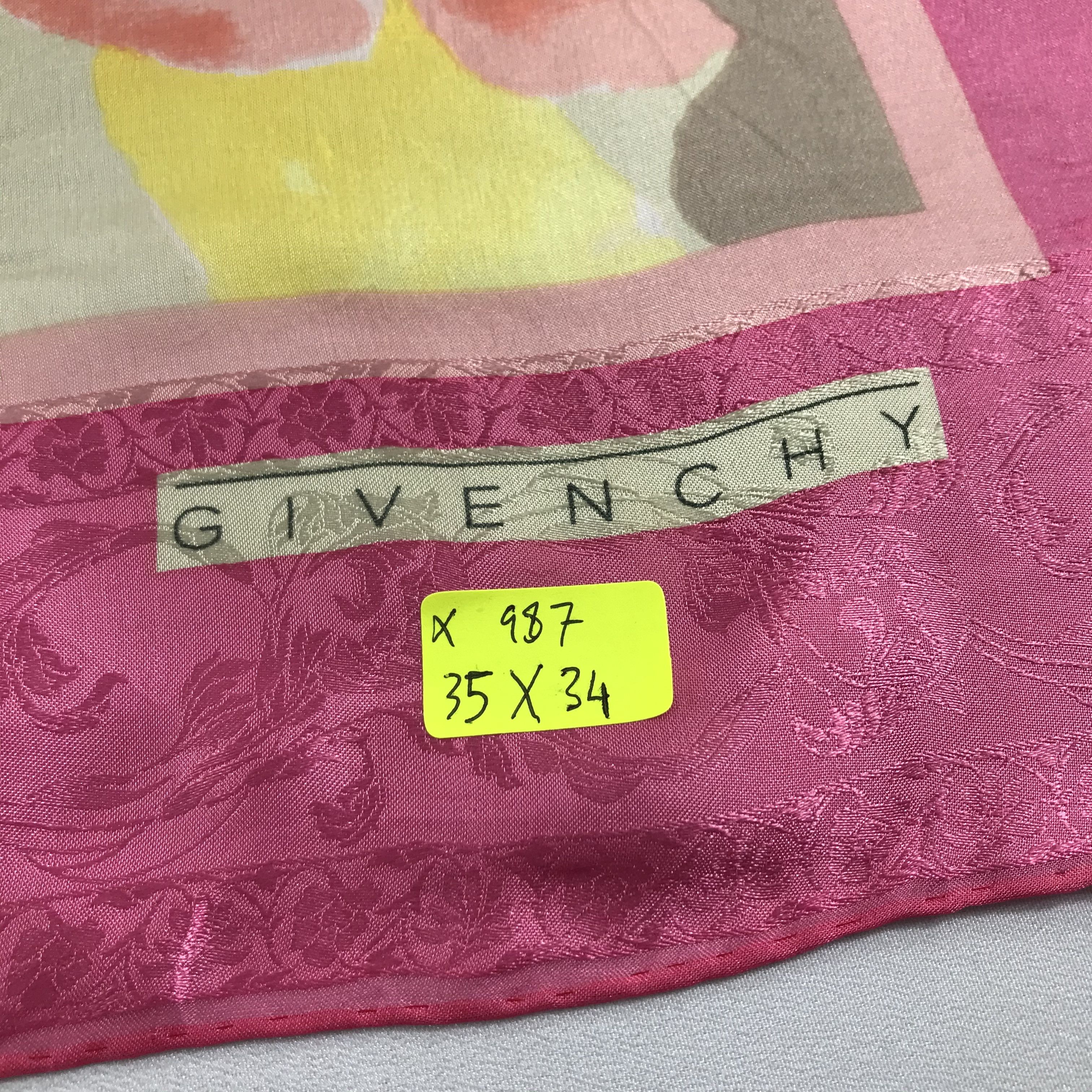 Vintage Vintage Givenchy Silk Scarf Size ONE SIZE - 5 Thumbnail