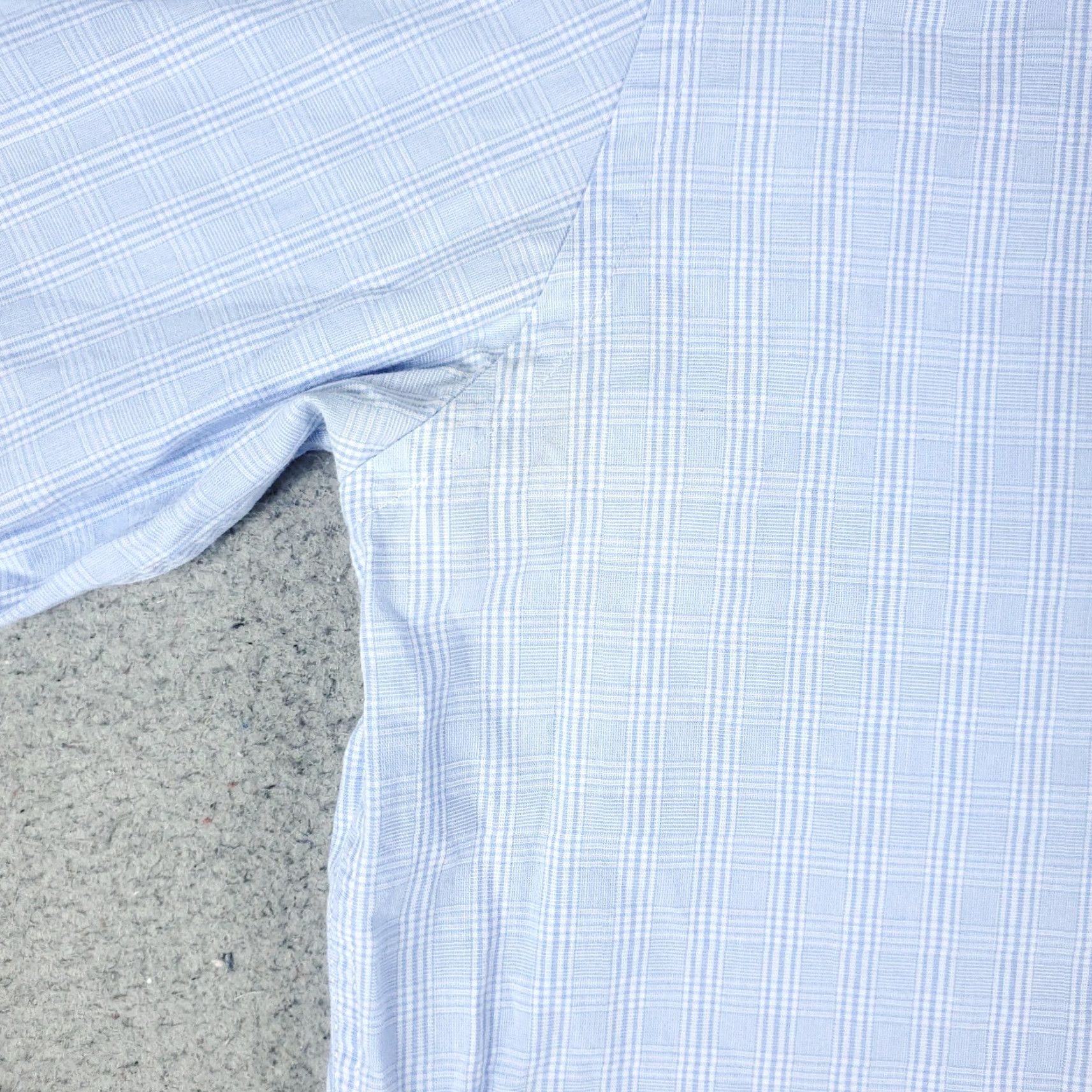 Nautica Nautica Dress Shirt Mens 16.5 Blue Plaid Long Sleeve Button Up Shirt California Classic Brand Nautica Mens 16.5 Blue Plaid Dress Shirt Size 42R - 3 Thumbnail