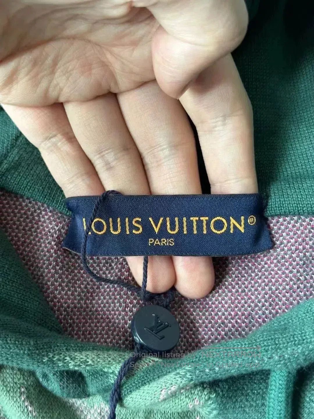 Louis Vuitton Louis Vuitton Green Swirl Knit Hoodie. Size US M / EU 48-50 / 2 - 3 Thumbnail
